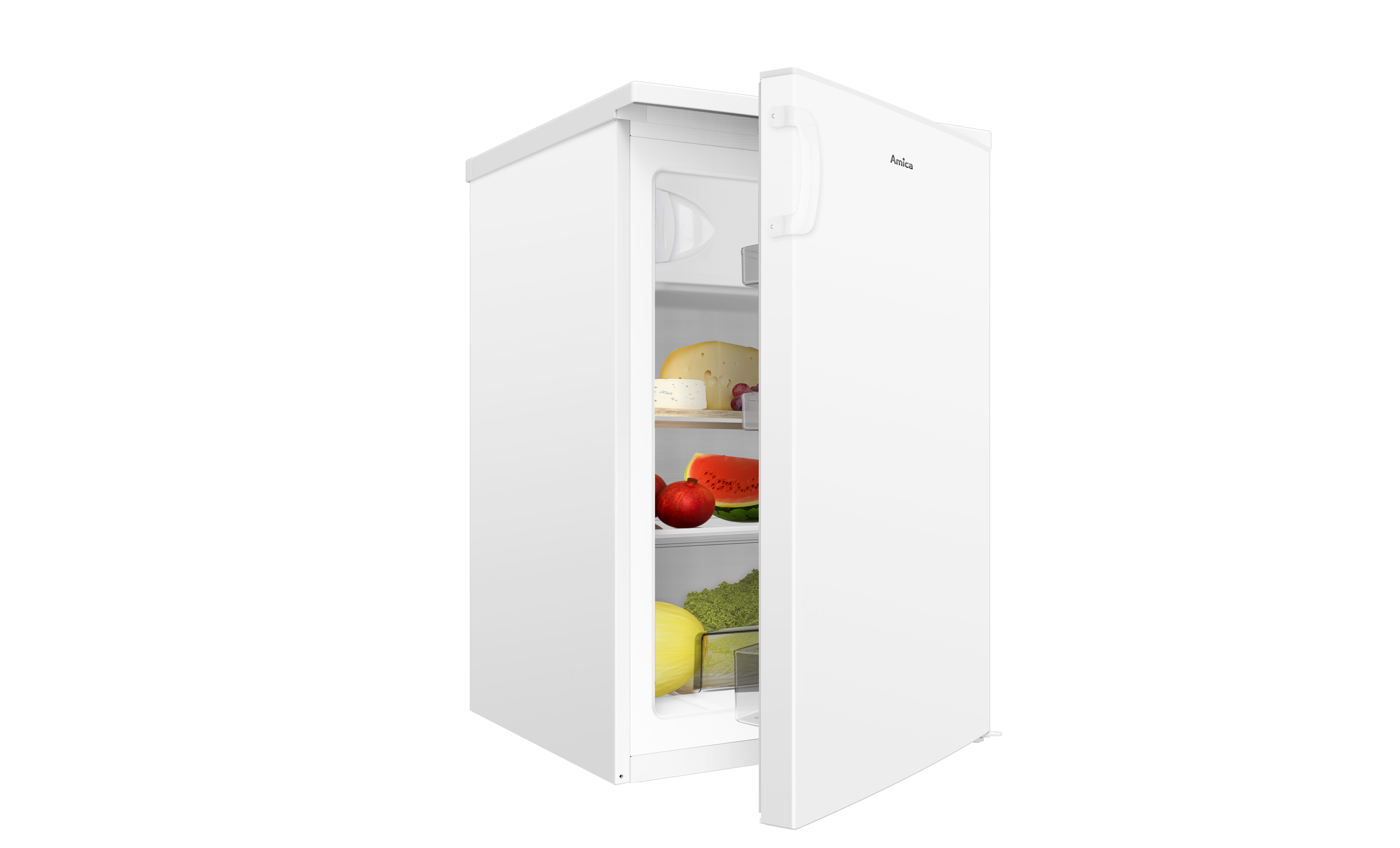 Stand-Kühlschrank mit Gefrierfach KS 361 300 W, weiß, 85 cm