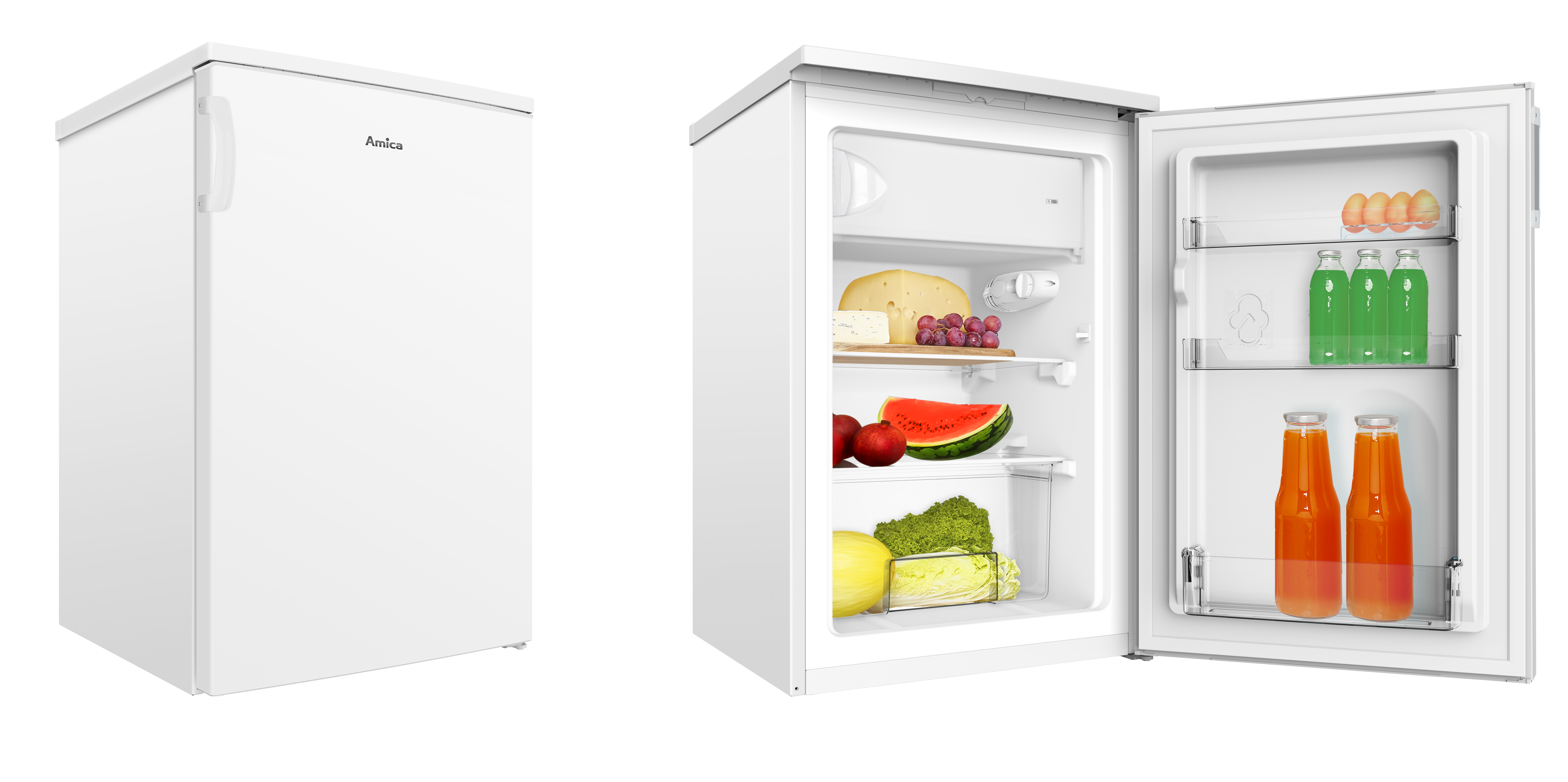 Stand-Kühlschrank mit Gefrierfach KS 361 300 W, weiß, 85 cm Stand-Kühlschrank mit Gefrierfach KS 361 300 W, weiß, 85 cm