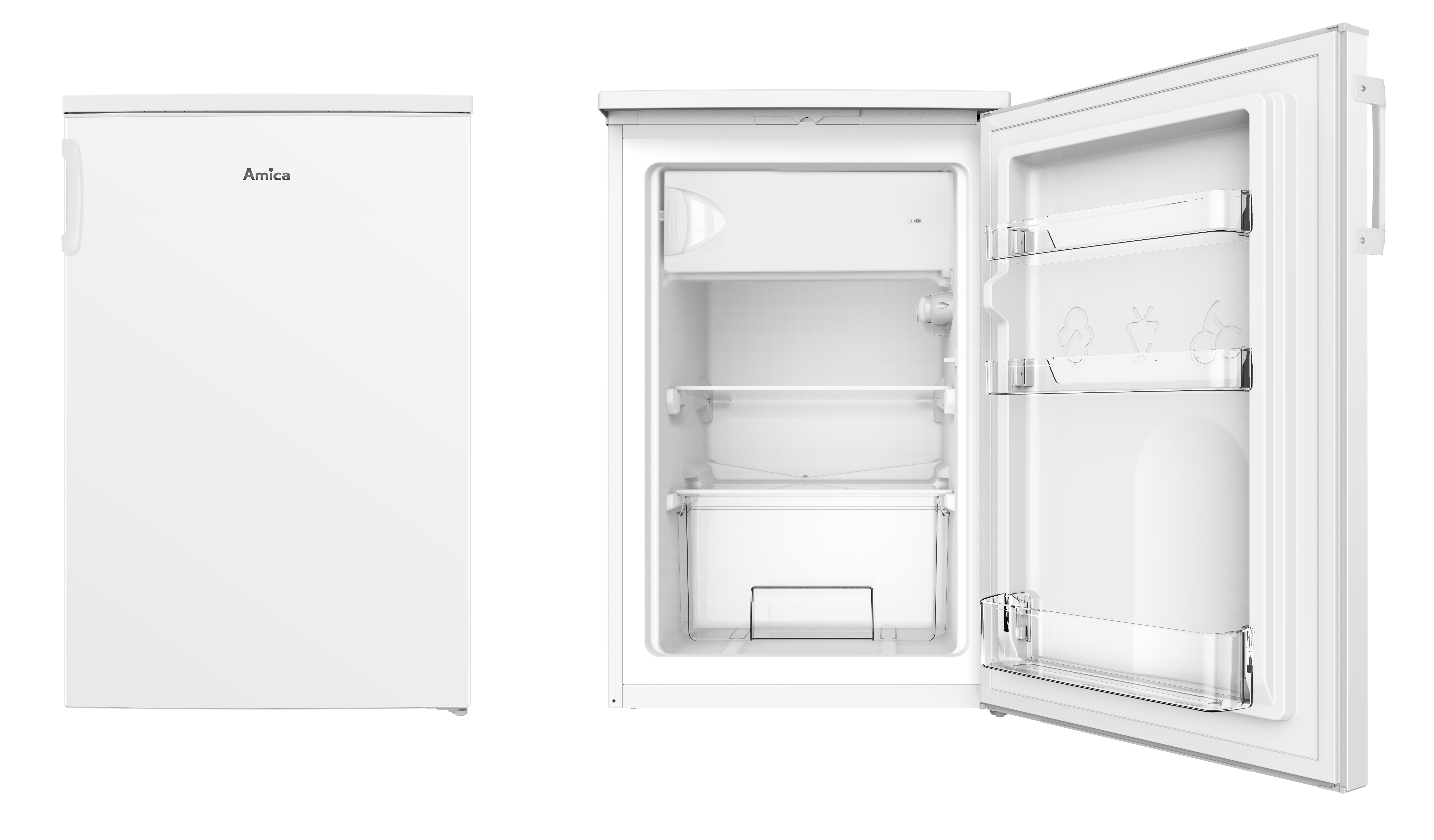 Stand-Kühlschrank mit Gefrierfach KS 361 300 W, weiß, 85 cm Stand-Kühlschrank mit Gefrierfach KS 361 300 W, weiß, 85 cm