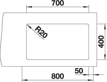 527764, BLANCO ETAGON 700-U für Farbige Komponenten 527764, BLANCO ETAGON 700-U für Farbige Komponenten