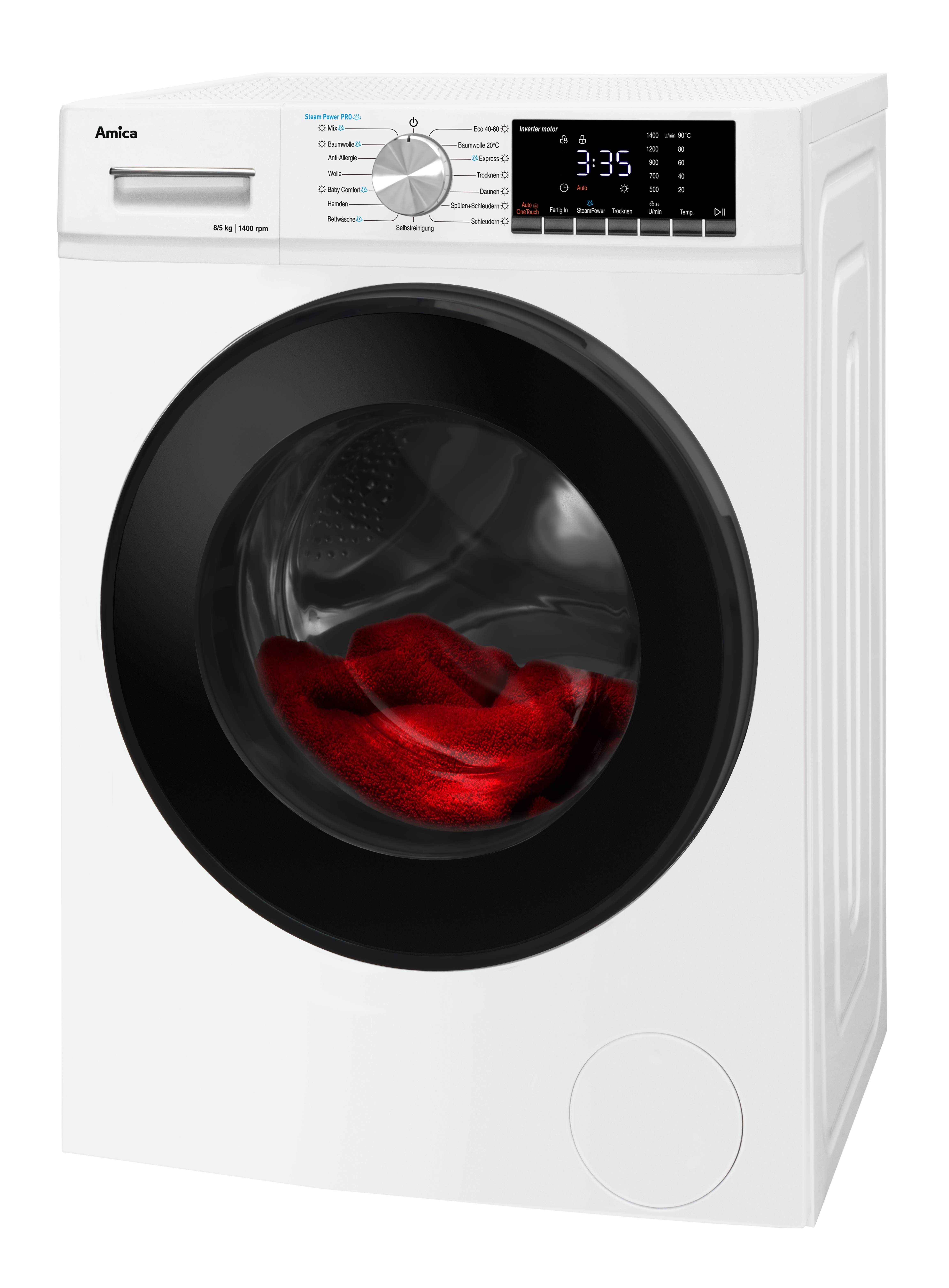 Waschtrockner WAT 404 600, weiß, 8 kg / 5 kg