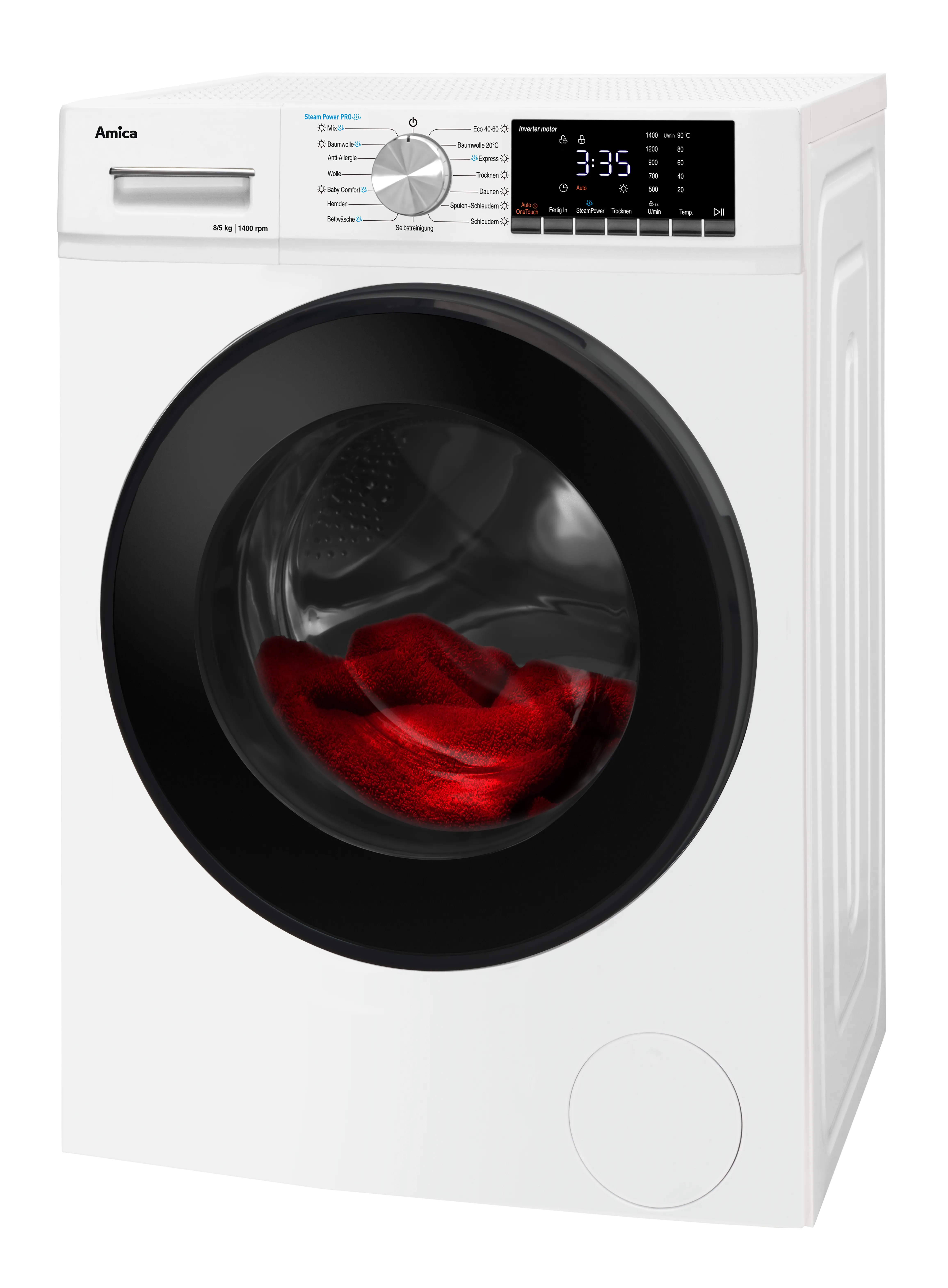 Waschtrockner WAT 404 600, weiß, 8 kg / 5 kg