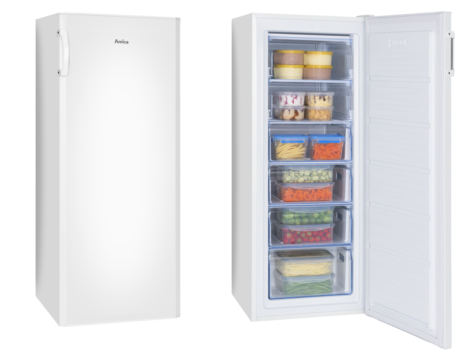 Stand-Gefrierschrank GS 324 100 W, weiß, 141 cm Stand-Gefrierschrank GS 324 100 W, weiß, 141 cm