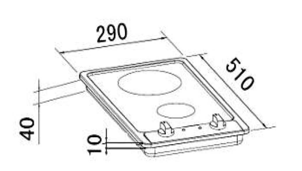 PKM Glaskeramik-Doppelkochplatte EB-GK-2R PKM Glaskeramik-Doppelkochplatte EB-GK-2R