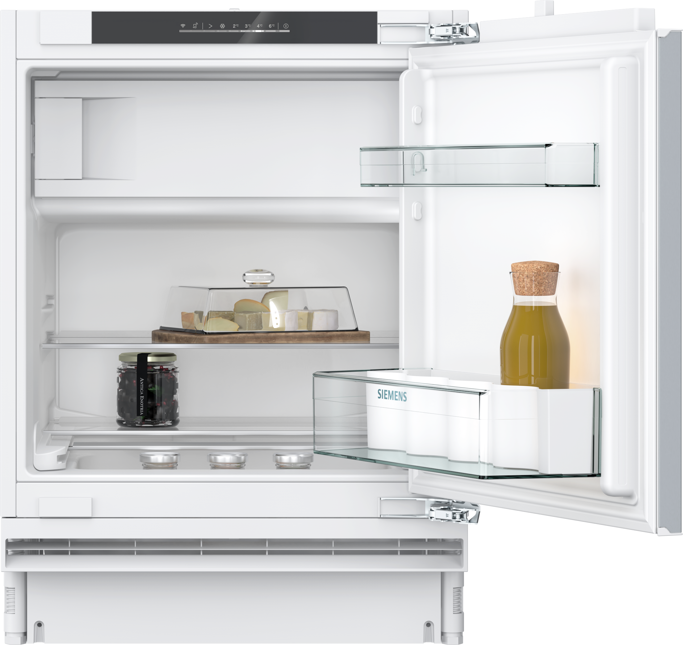  KU22LVFD0, iQ300,  Unterbau-Kühlschrank mit Gefrierfach,  82 x 60 cm,  Flachscharnier