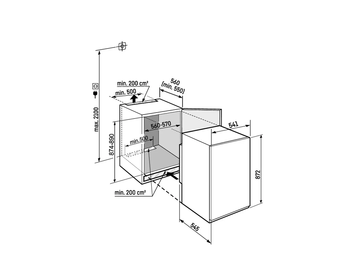 IFSd 3904-22, Integrierbarer Gefrierschrank mit SmartFrost IFSd 3904-22, Integrierbarer Gefrierschrank mit SmartFrost