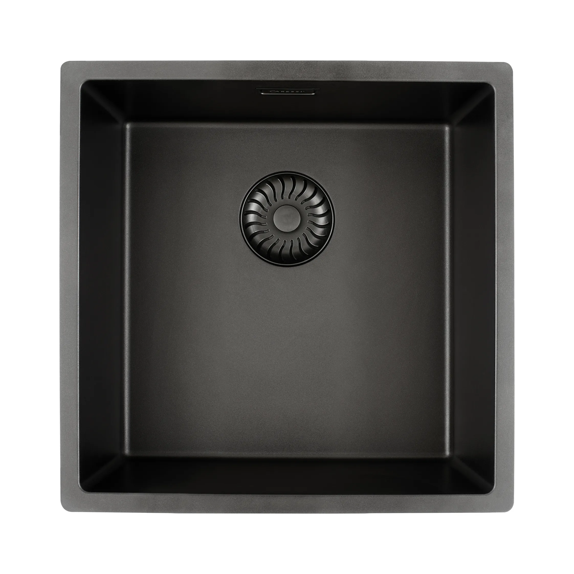 CARESSi CAGRPP40BK-FL Einzelbecken 50er tiefschwarz flächenbündi