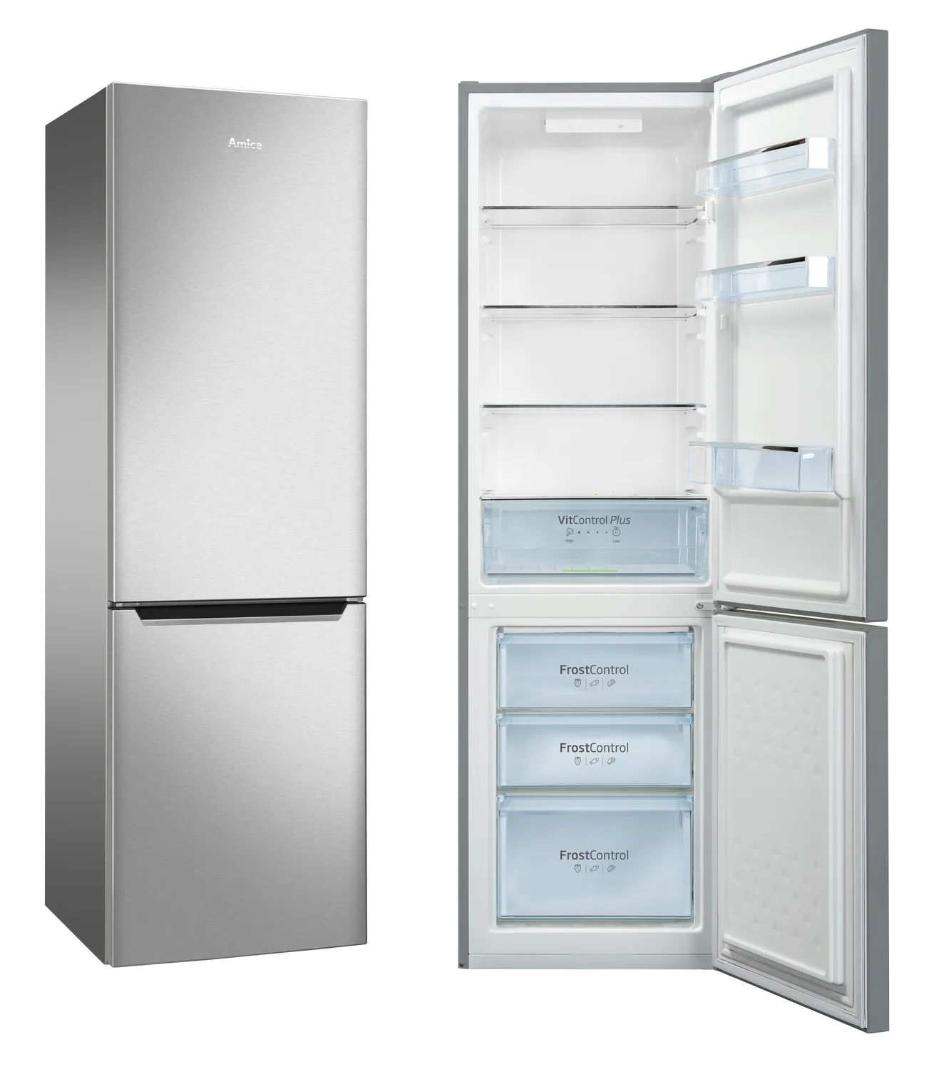 Stand-Kühl-Gefrierkombination KGCL 387 150 E, Edelstahlaoptik, 176 cm