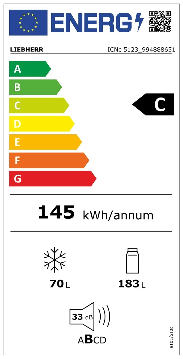 ICNc 5123-22, Integrierbare Kühl-Gefrierkombination mit EasyFresh und NoFrost ICNc 5123-22, Integrierbare Kühl-Gefrierkombination mit EasyFresh und NoFrost