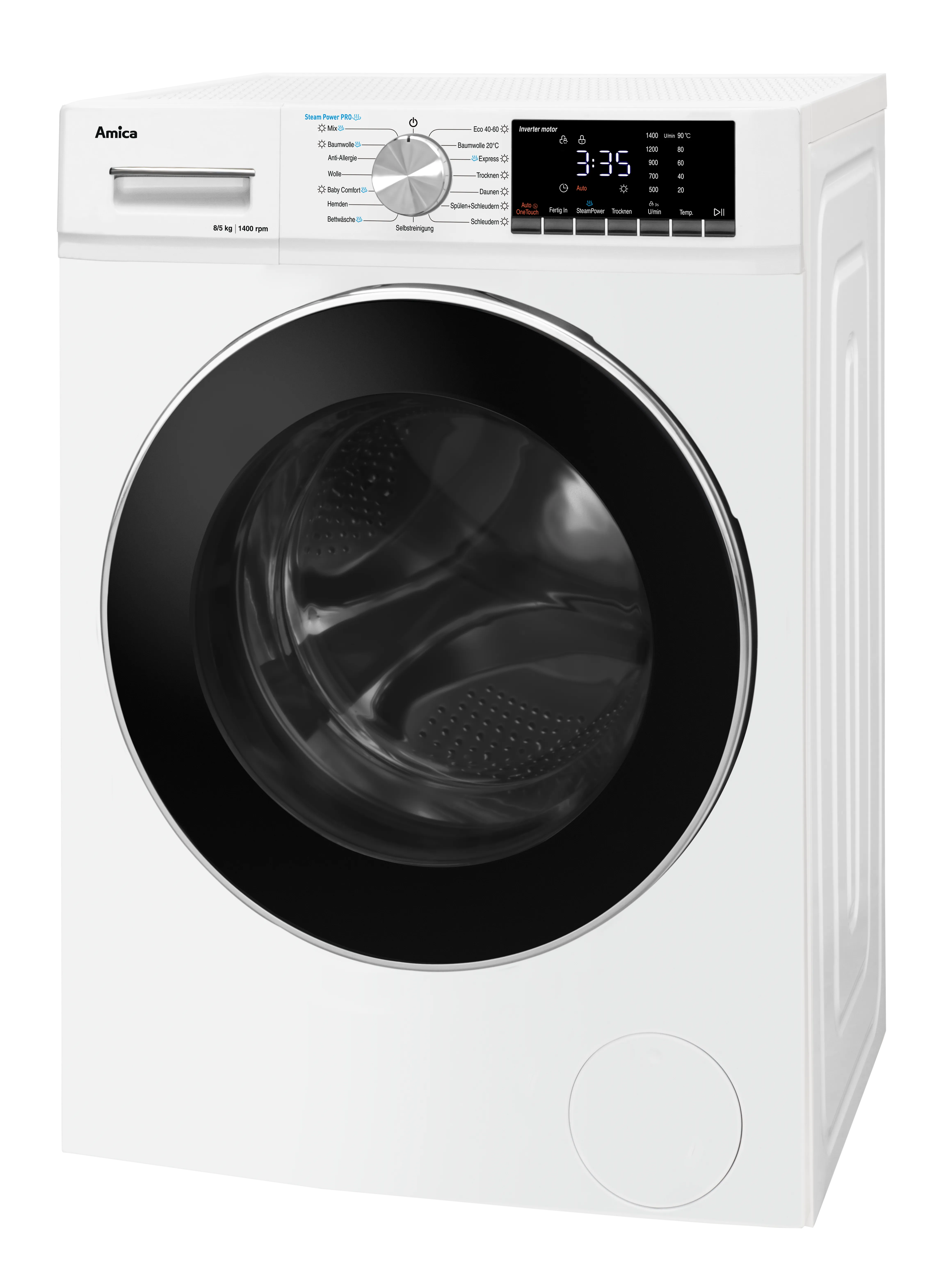 Waschtrockner WAT 404 050, weiß, 8 kg / 5 kg