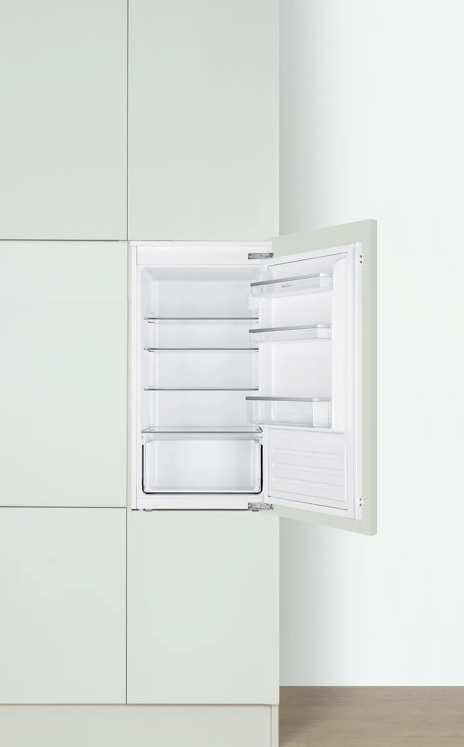 Vollraum-Kühlschrank, 1020 mm Nische, Schlepptür-Technik Vollraum-Kühlschrank, 1020 mm Nische, Schlepptür-Technik