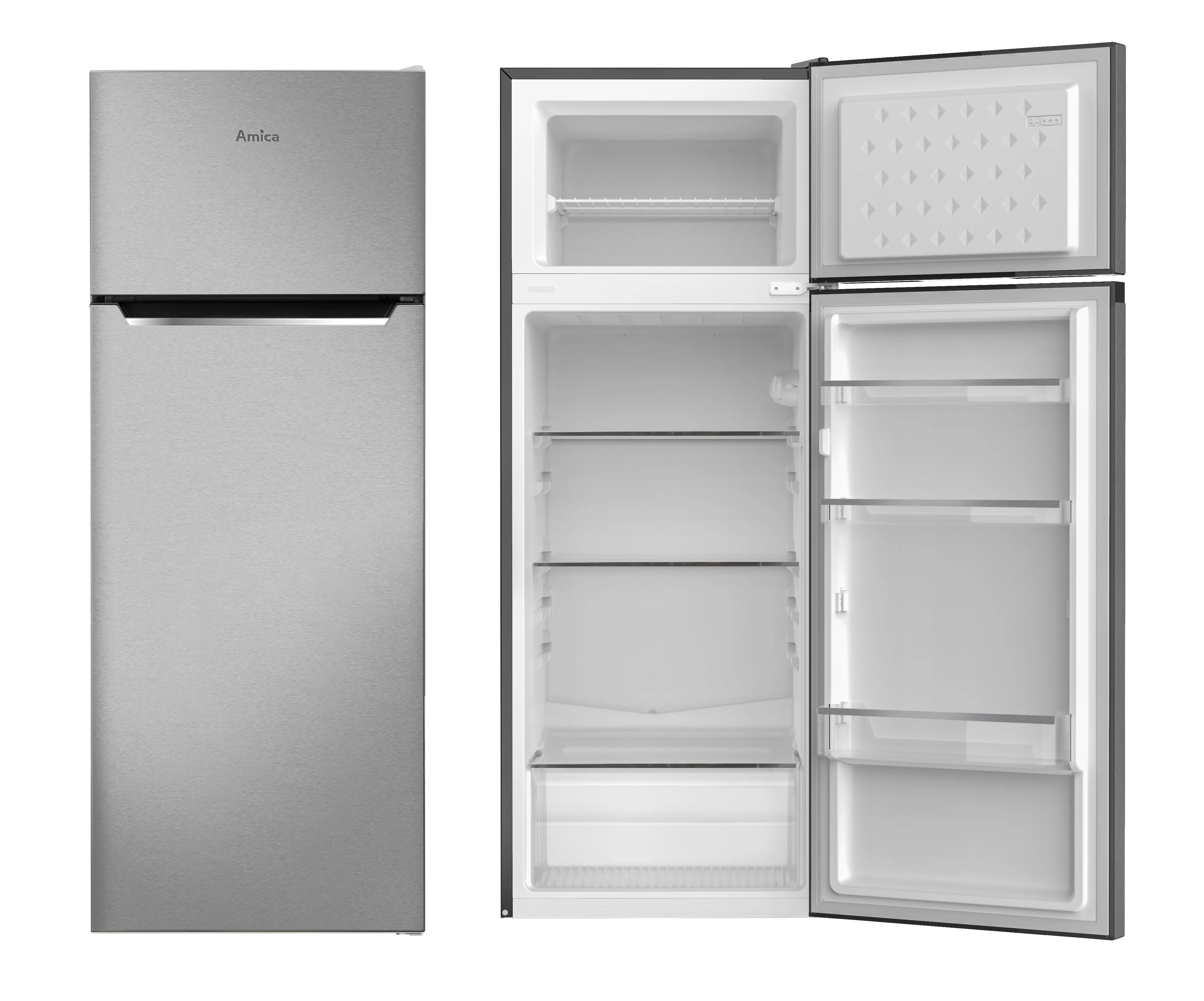 Stand-Kühl-Gefrierkombination DT 374 160 E, Edelstahloptik, 144 cm Stand-Kühl-Gefrierkombination DT 374 160 E, Edelstahloptik, 144 cm
