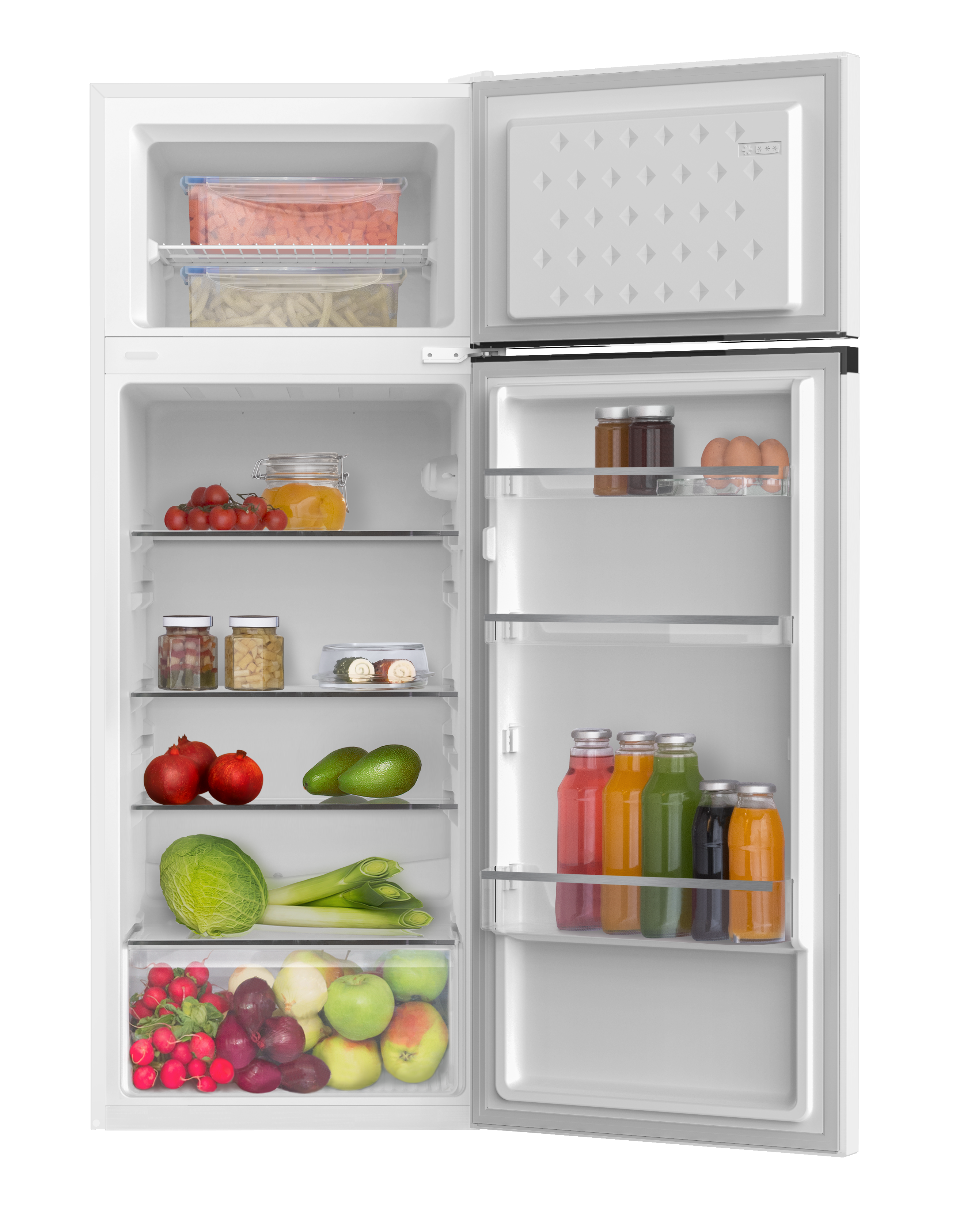 Stand-Kühl-Gefrierkombination DT 374 170 W, weiß, 144 cm