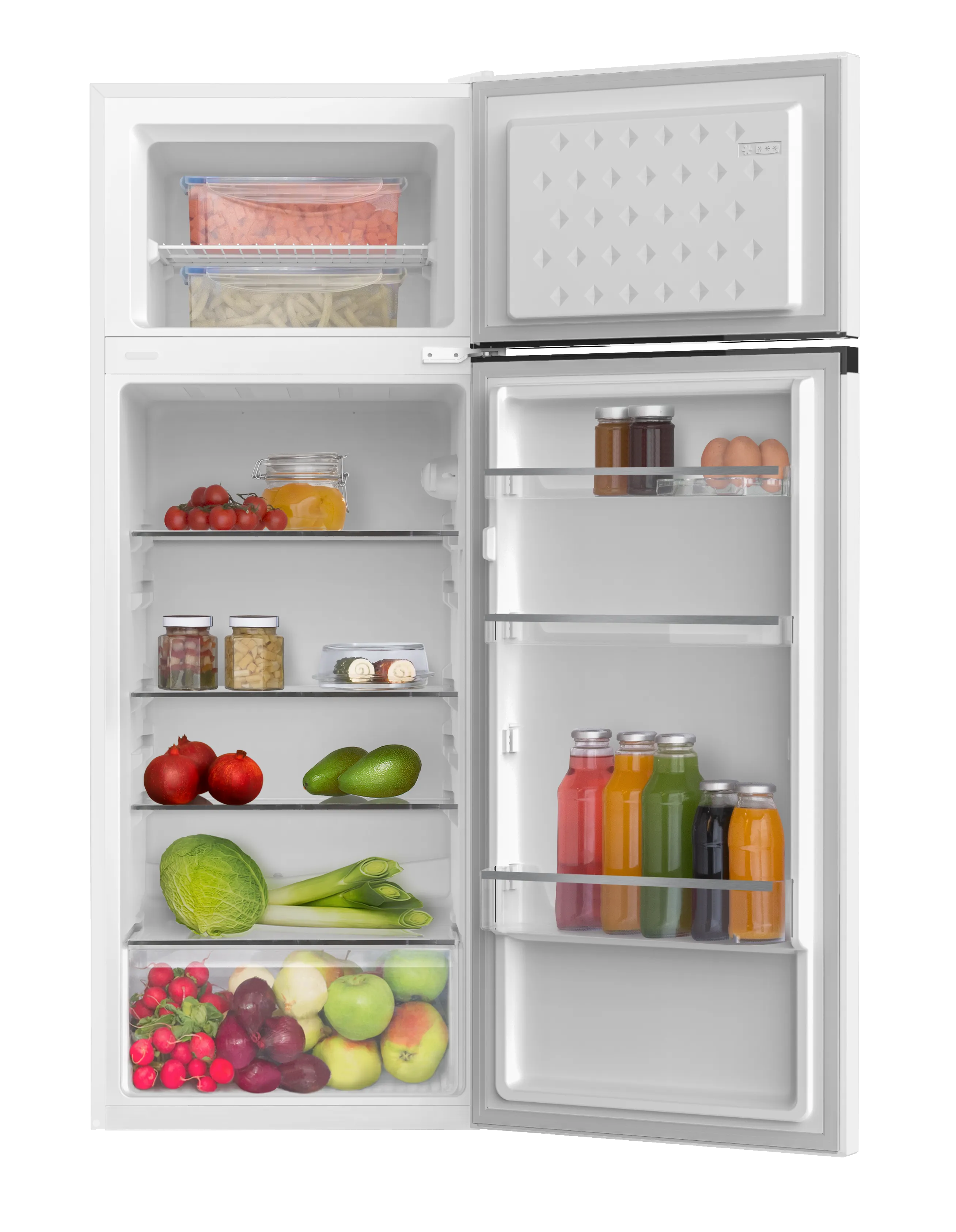 Stand-Kühl-Gefrierkombination DT 374 170 W, weiß, 144 cm