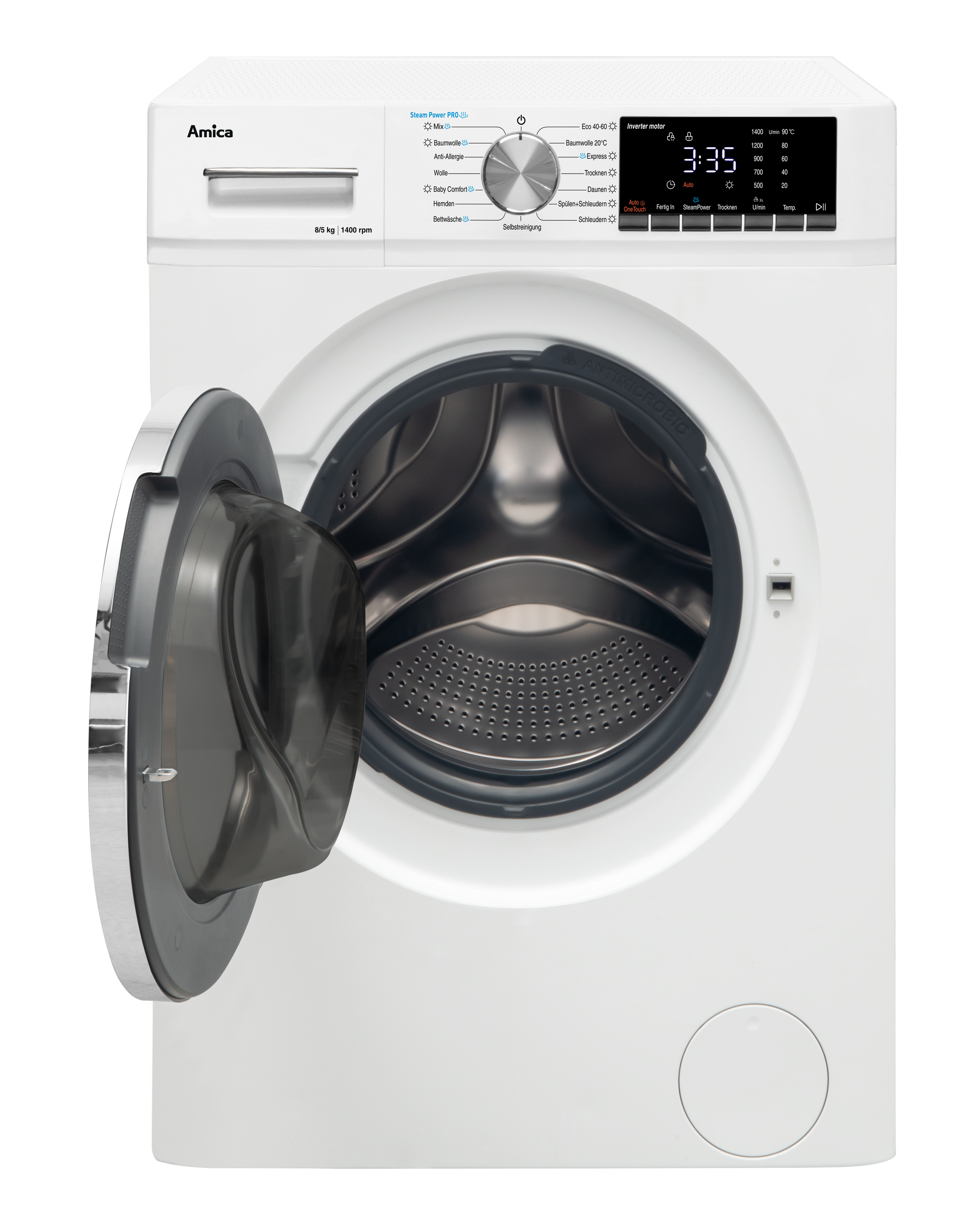 Waschtrockner WAT 404 050, weiß, 8 kg / 5 kg