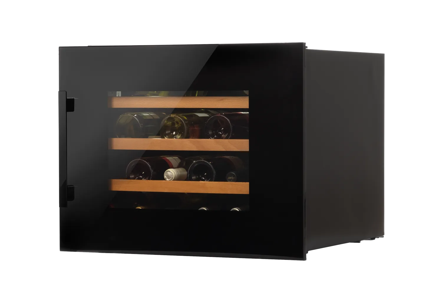 Einbau-Weintemperierschrank, X-Type Design, schwarz Einbau-Weintemperierschrank, X-Type Design, schwarz
