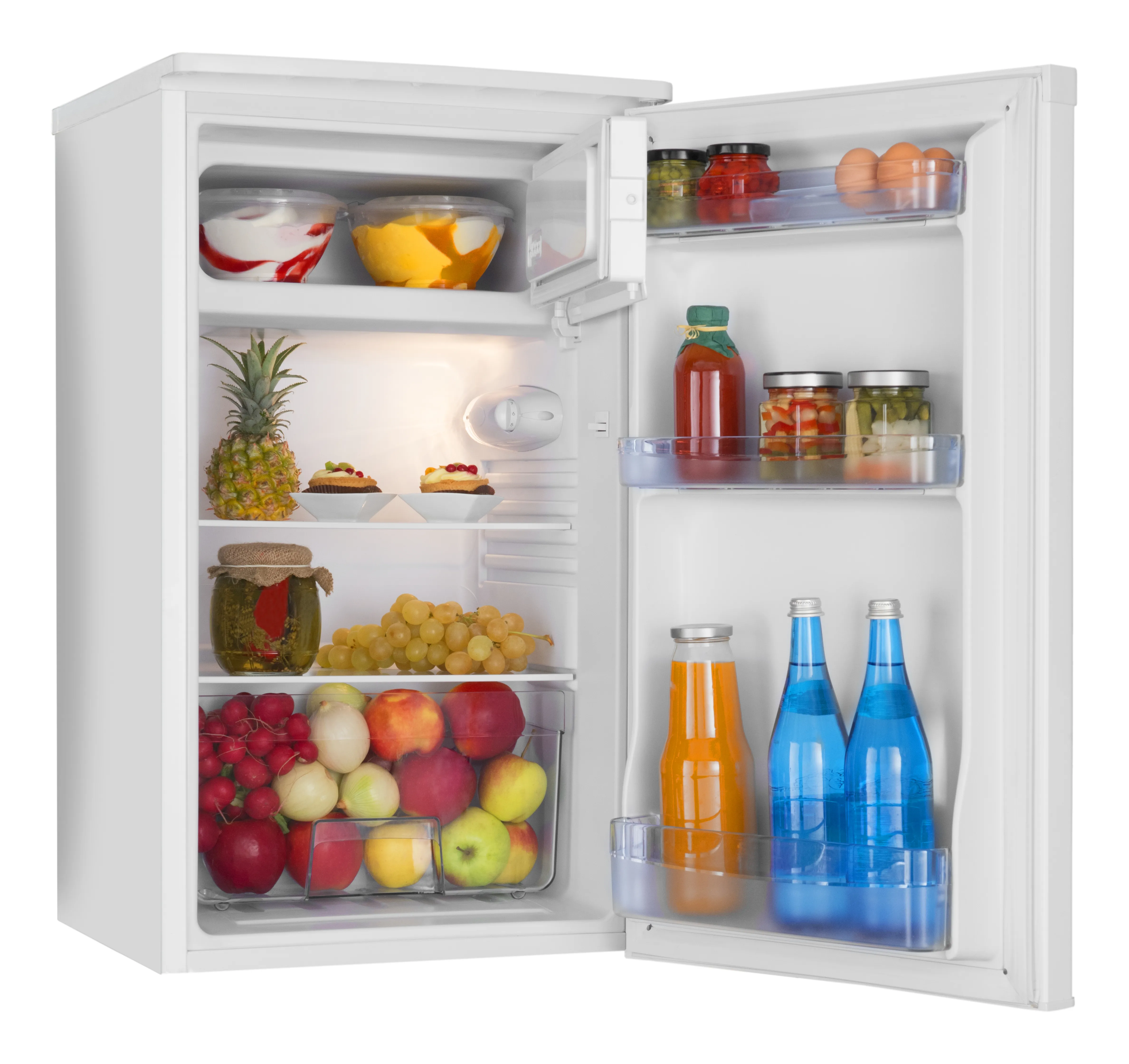 Stand-Kühlschrank mit Gefrierfach KS 361 155 W, weiß, 85 cm Stand-Kühlschrank mit Gefrierfach KS 361 155 W, weiß, 85 cm