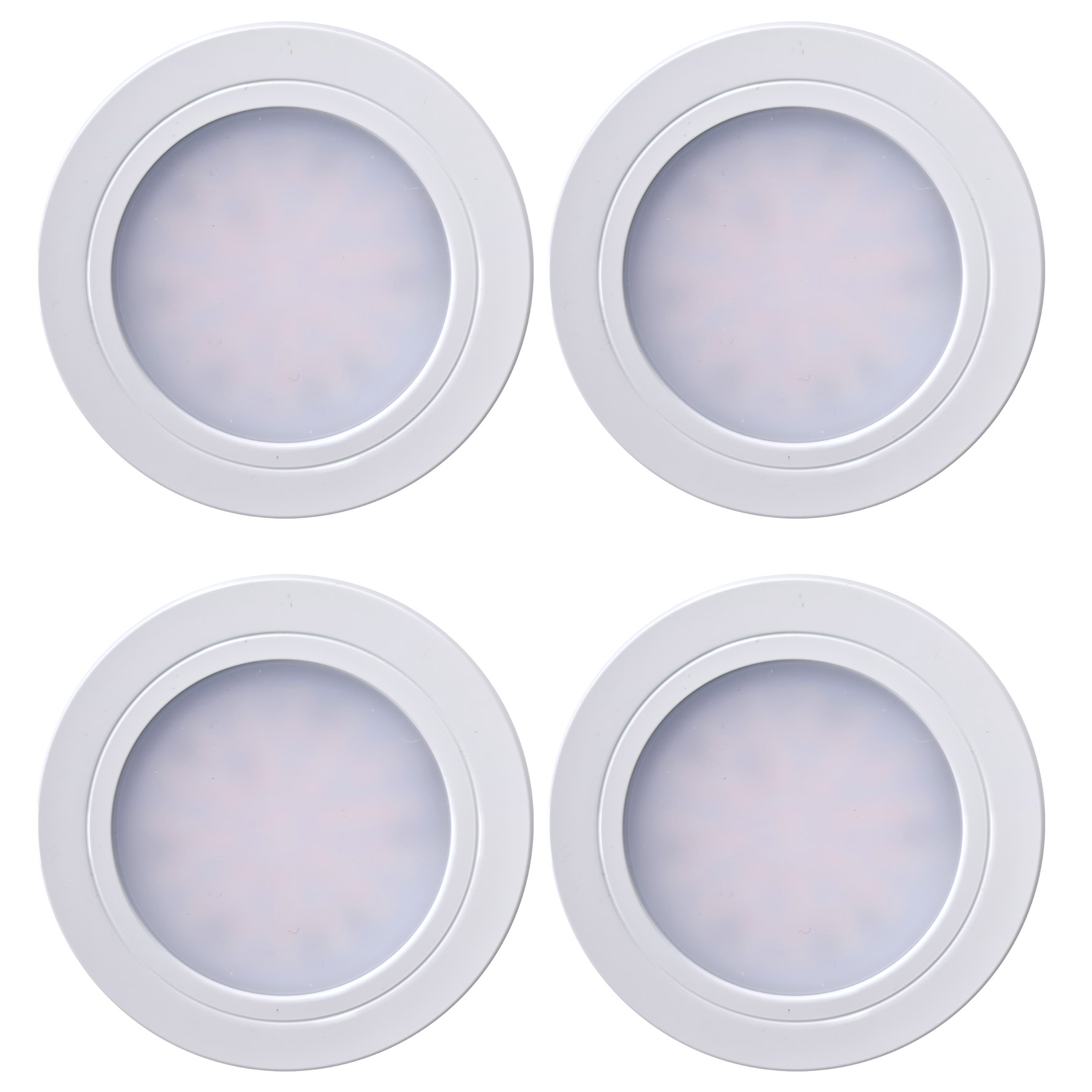 CARESSI Skye 68 Multi Tone Einbauleuchten-Set, 4 Spots, weiß