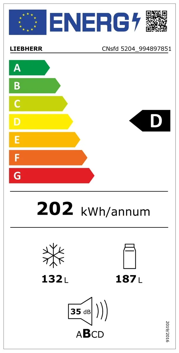 CNsfd 5204-22, Kühl-Gefrierkombination mit EasyFresh und NoFrost CNsfd 5204-22, Kühl-Gefrierkombination mit EasyFresh und NoFrost