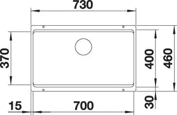 527767, BLANCO ETAGON 700-U für Farbige Komponenten 527767, BLANCO ETAGON 700-U für Farbige Komponenten