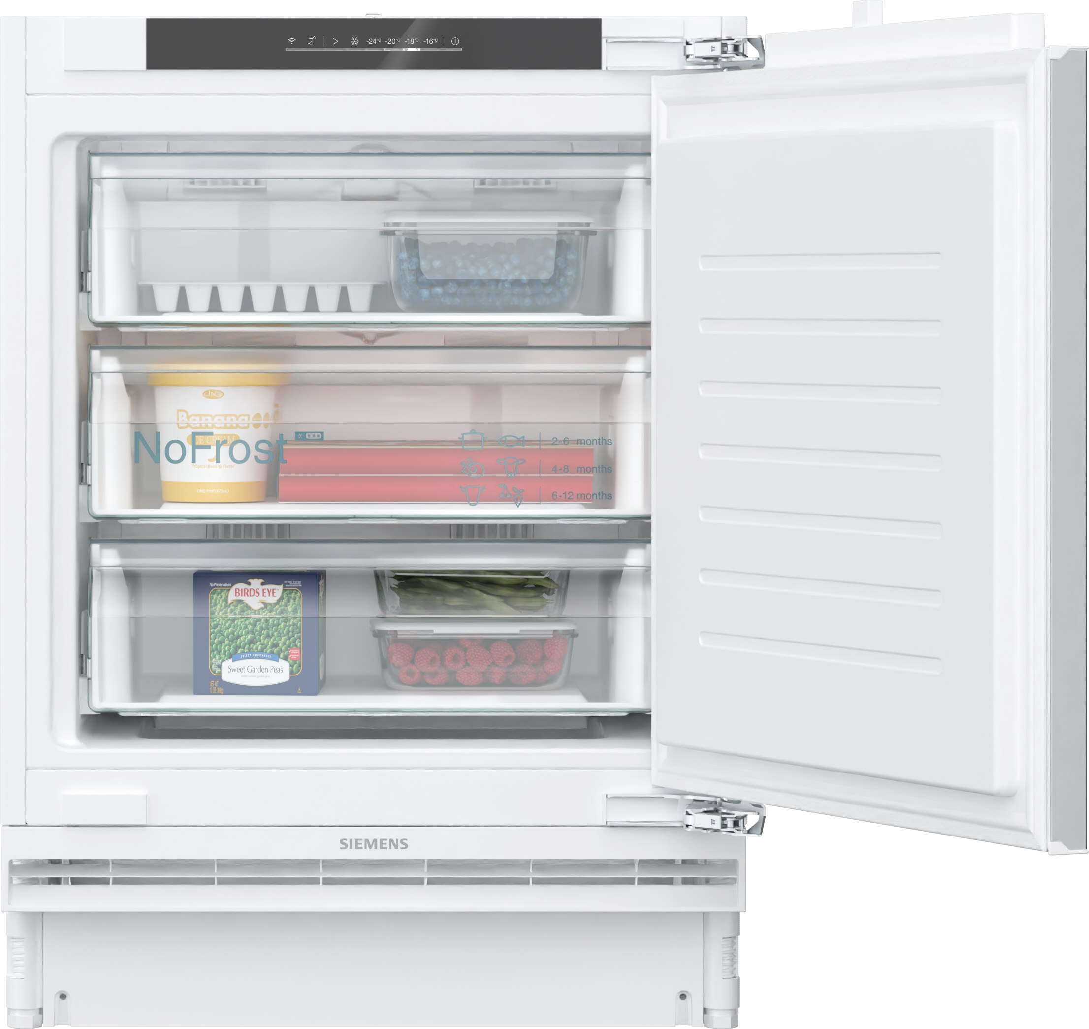  GU21NADE0, iQ500,  Unterbau-Gefrierschrank,  82 x 59.8 cm,  Flachscharnier mit Softeinzug