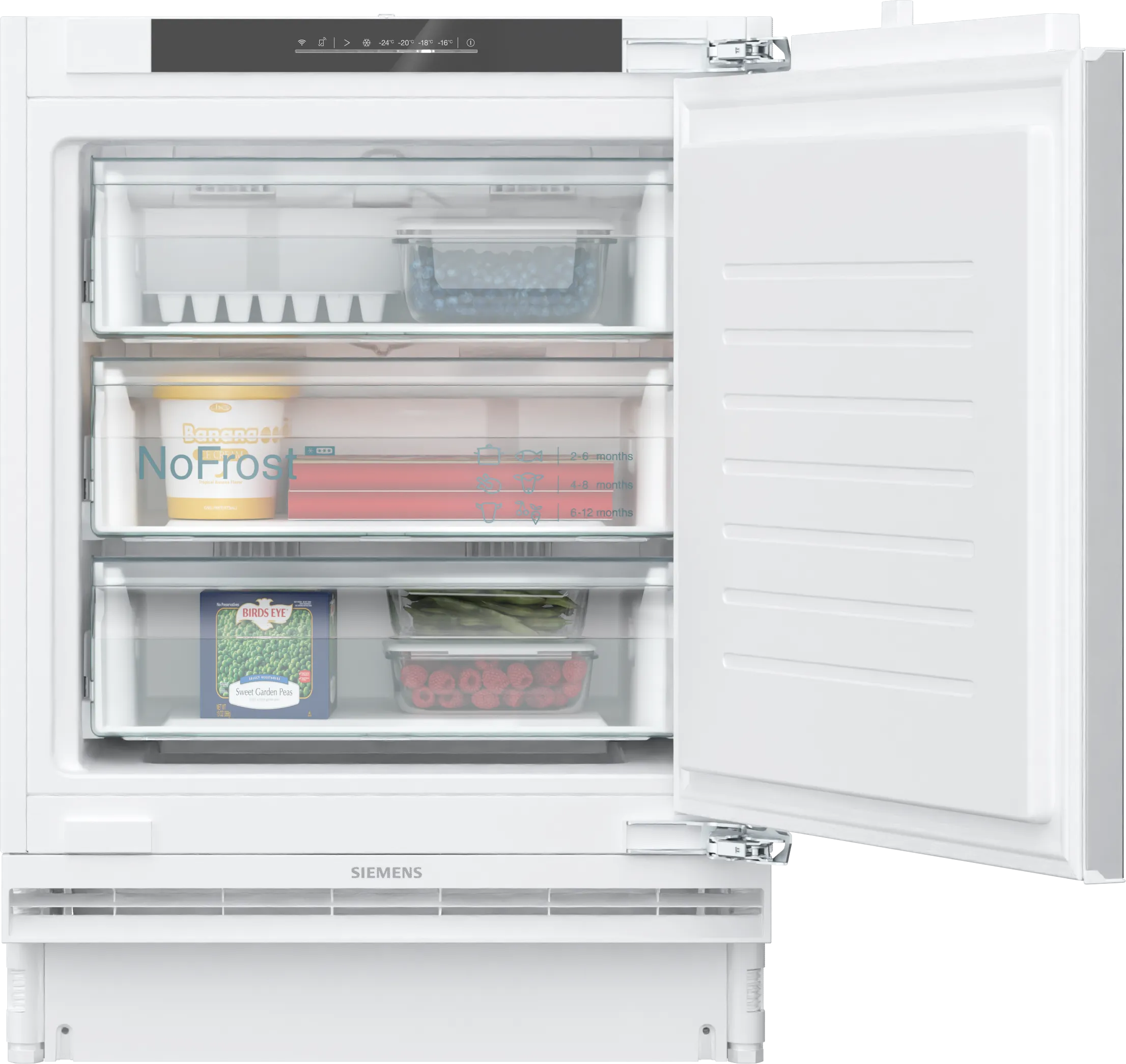  GU21NADE0, iQ500, Unterbau-Gefrierschrank, 82 x 59.8 cm, Flachscharnier mit Softeinzug