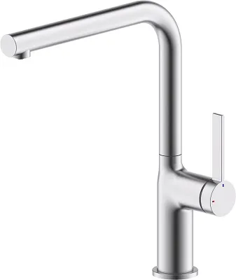 AMARI Küchenarmatur, HD, steelfinish, L-Auslauf AMARI Küchenarmatur, HD, steelfinish, L-Auslauf