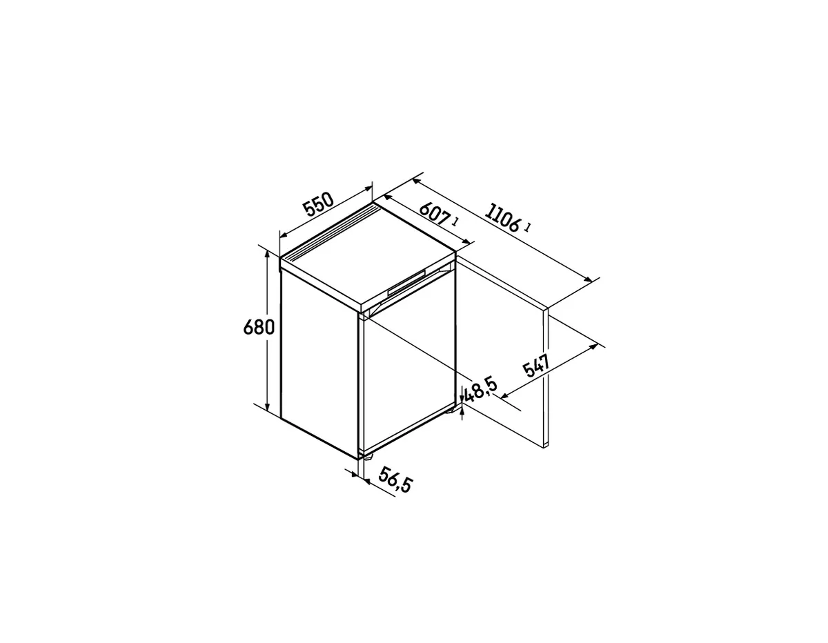 Fe 1003-20, Tischgefrierschrank mit SmartFrost Fe 1003-20, Tischgefrierschrank mit SmartFrost