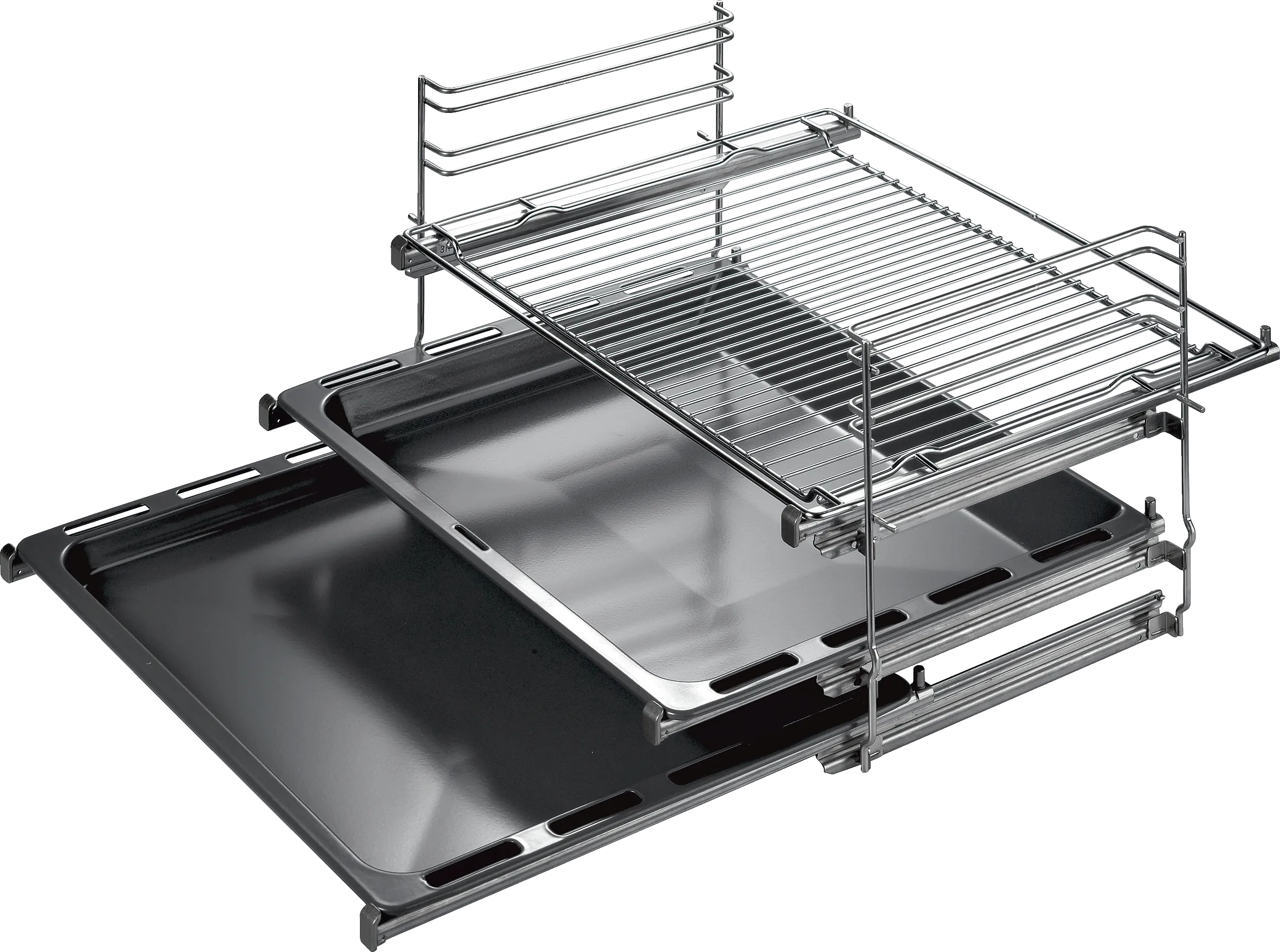  HZ438301, Teleskopauszug, 3-fach, Edelstahl