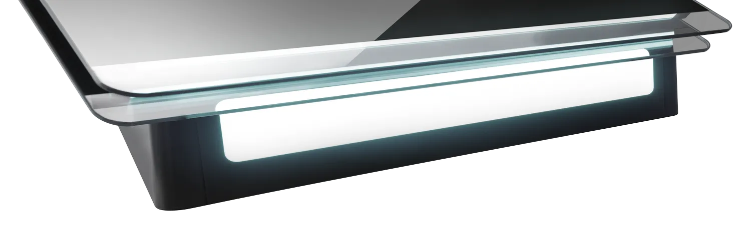 Haube A++, Schwarzglas, GestureControl, 6 Leistungsstufen - SensorTouch Haube A++, Schwarzglas, GestureControl, 6 Leistungsstufen - SensorTouch