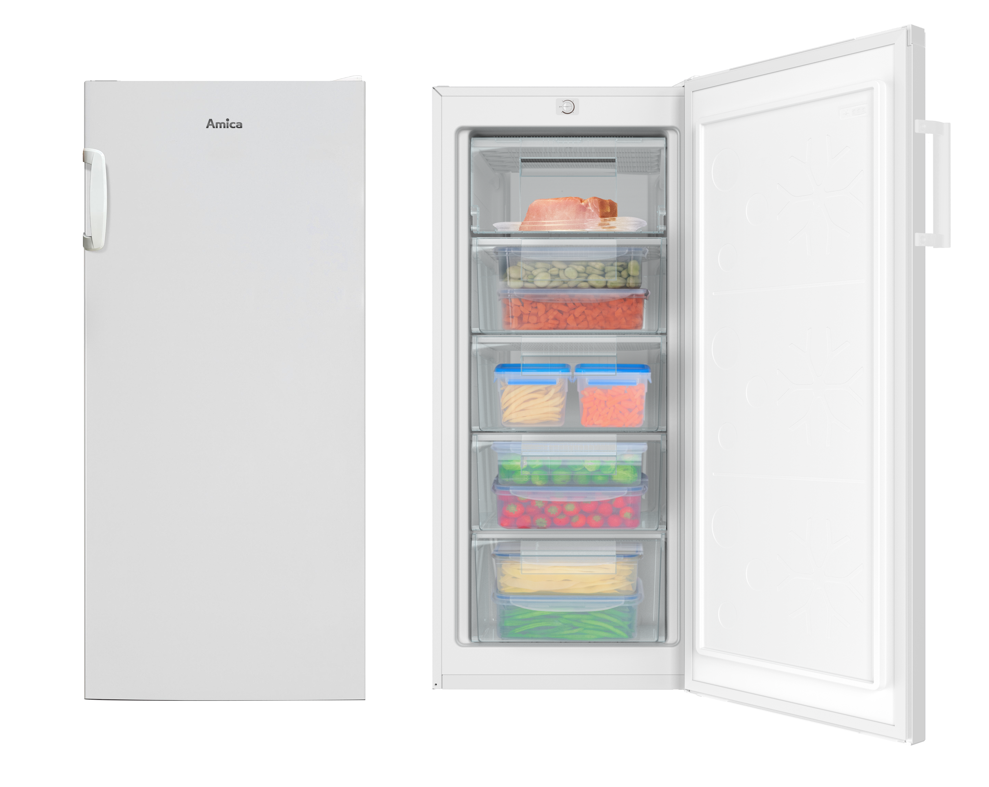 Stand-Gefrierschrank GS 321 120 W, weiß, 125 cm