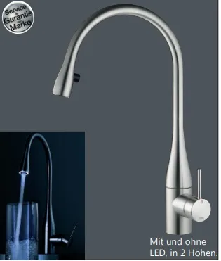 KWC Eve mit Auszug, chrom, HD, 339 mm hoch KWC Eve mit Auszug, chrom, HD, 339 mm hoch