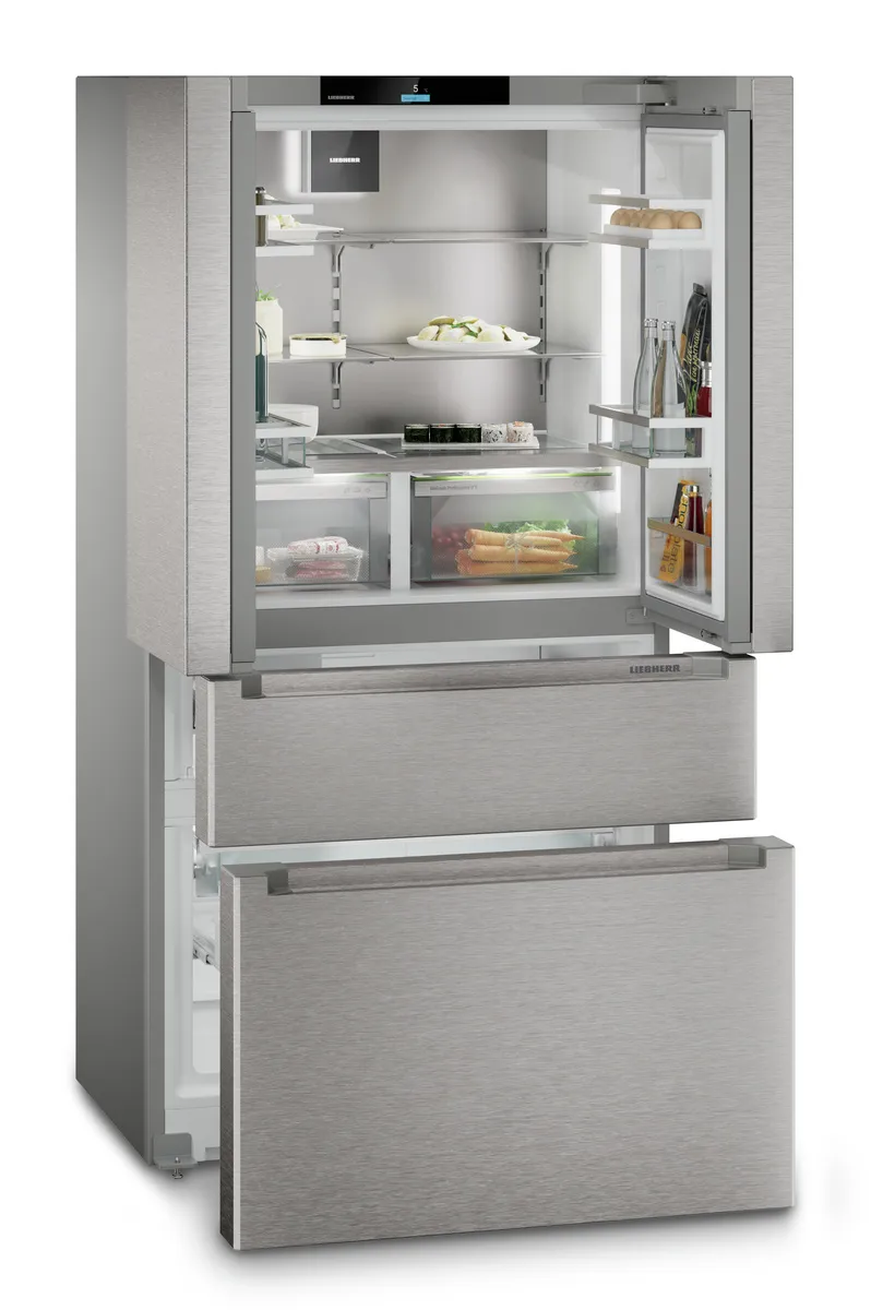 MBsddi 9556-20, French-Door-Kühl-Gefrierkombination mit 2 Gefrierschubladen und IceMaker und InfinitySpring