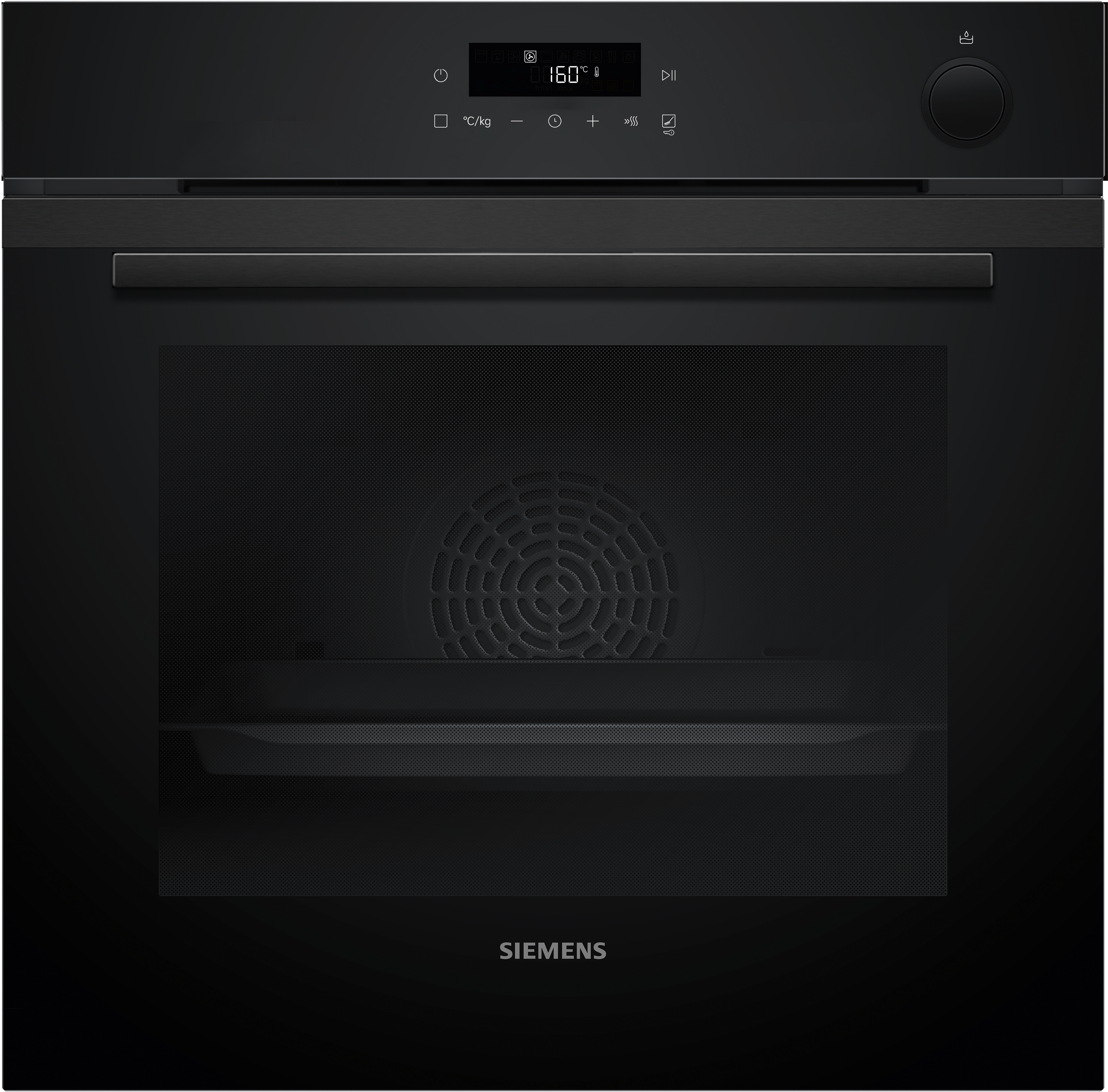 HR232GEB3, iQ300,  Einbau-Backofen mit Dampfunterstützung,  60 x 60 cm,  Deep black inox