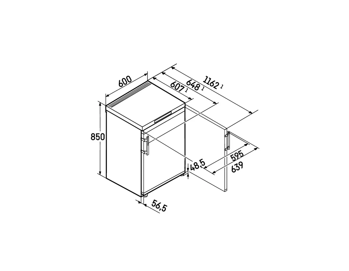 Fci 1624-20, Tischgefrierschrank mit SmartFrost