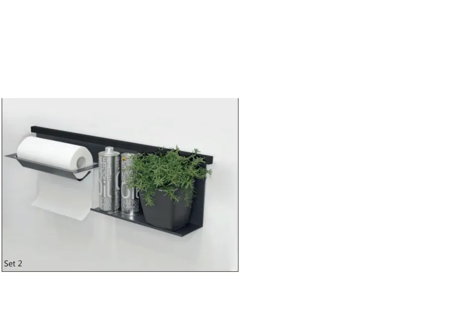 Kesseböhmer Linero Pure, Set 2, schwarz 