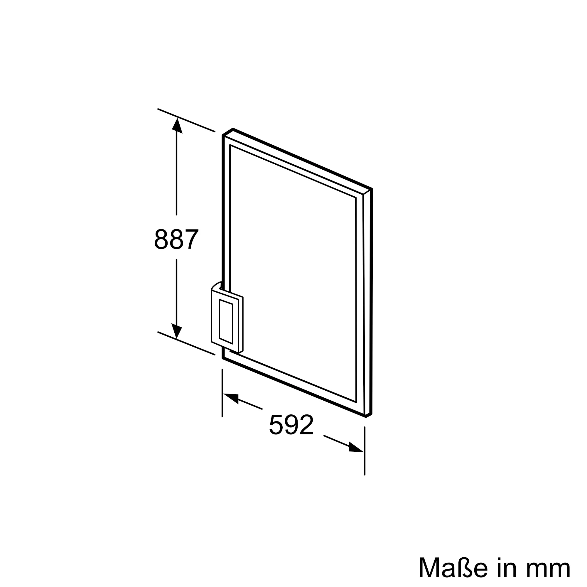 KF20ZAX0, Türpanel, 88.7 x 59.2 cm KF20ZAX0, Türpanel, 88.7 x 59.2 cm