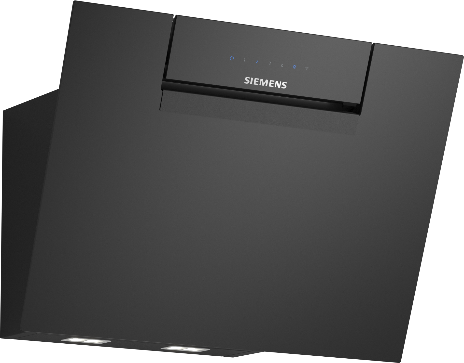  LC67JFN60, iQ300,  Umluft-Wandhaube,  60 cm,  Klarglas schwarz bedruckt