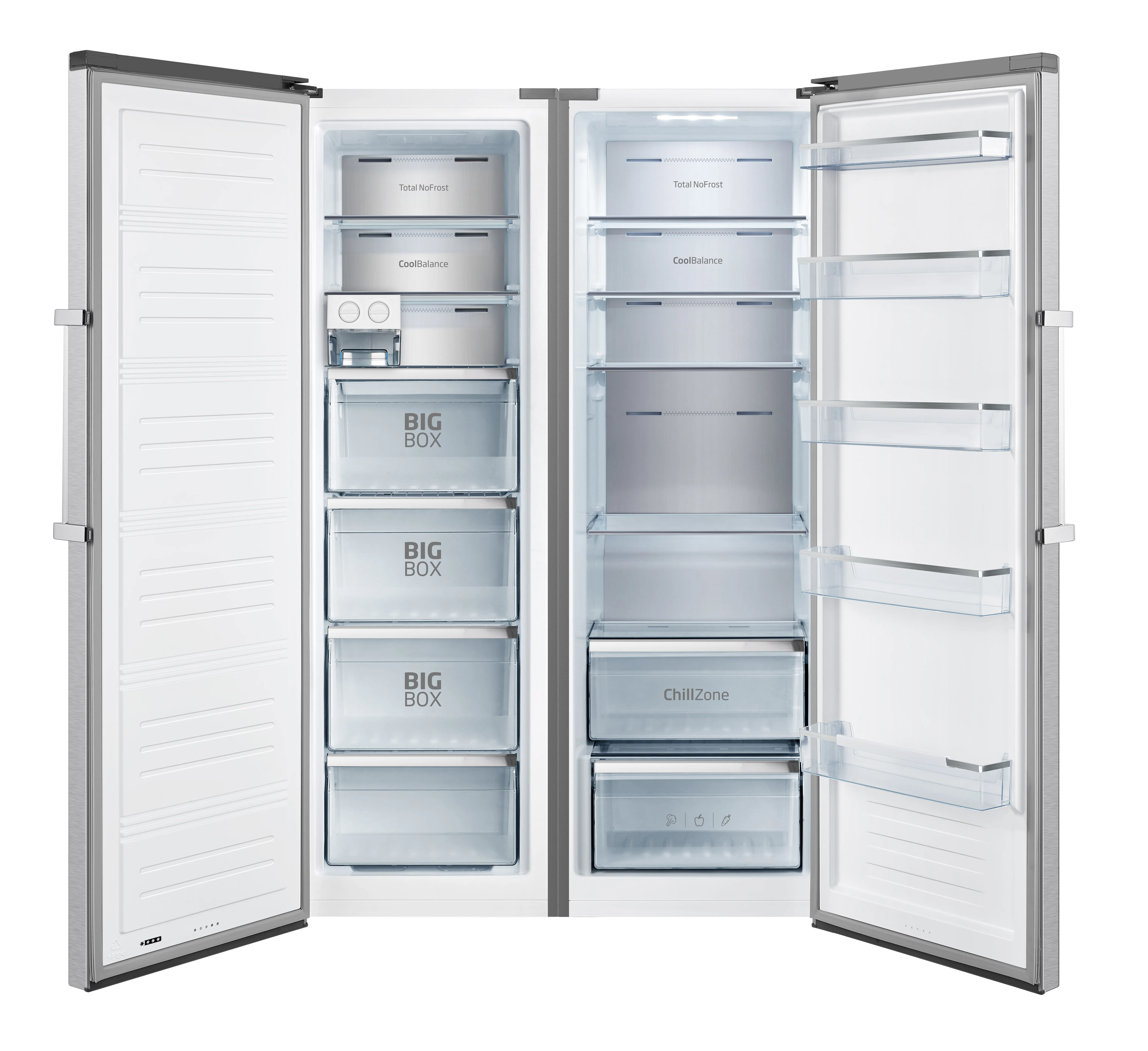 Vollraum-Stand-Kühlschrank VKS 358 150 E, Edelstahloptik, 186 cm Vollraum-Stand-Kühlschrank VKS 358 150 E, Edelstahloptik, 186 cm