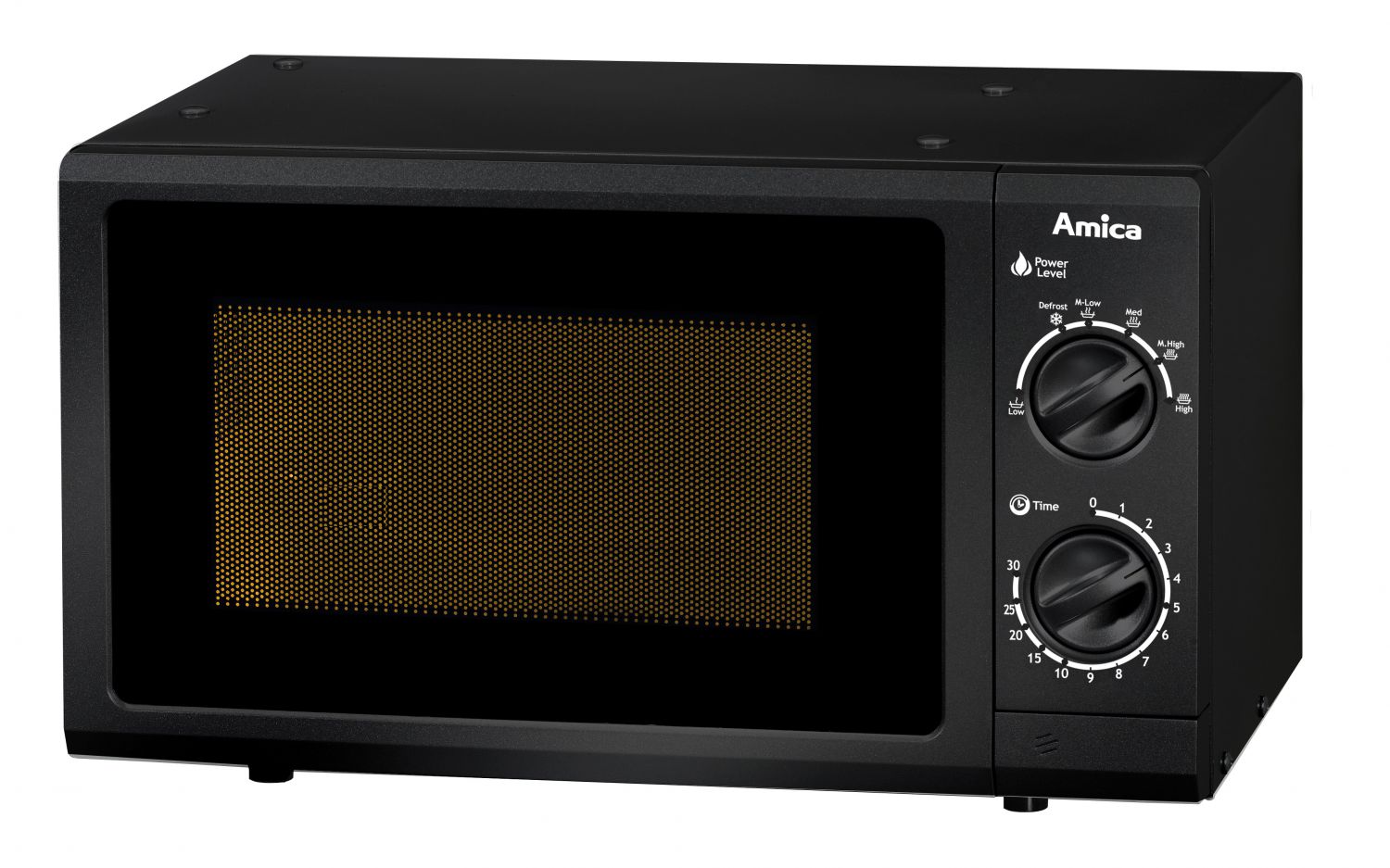 17 l Standmikrowelle, Schwarz, unterbaufähig • 30 Timer analog • 700 Mikrowelle, 6 Energiestufen • Drehtür, Türanschlag links • HxBxT 262 x 452 x 335 mm • 1404 Stück