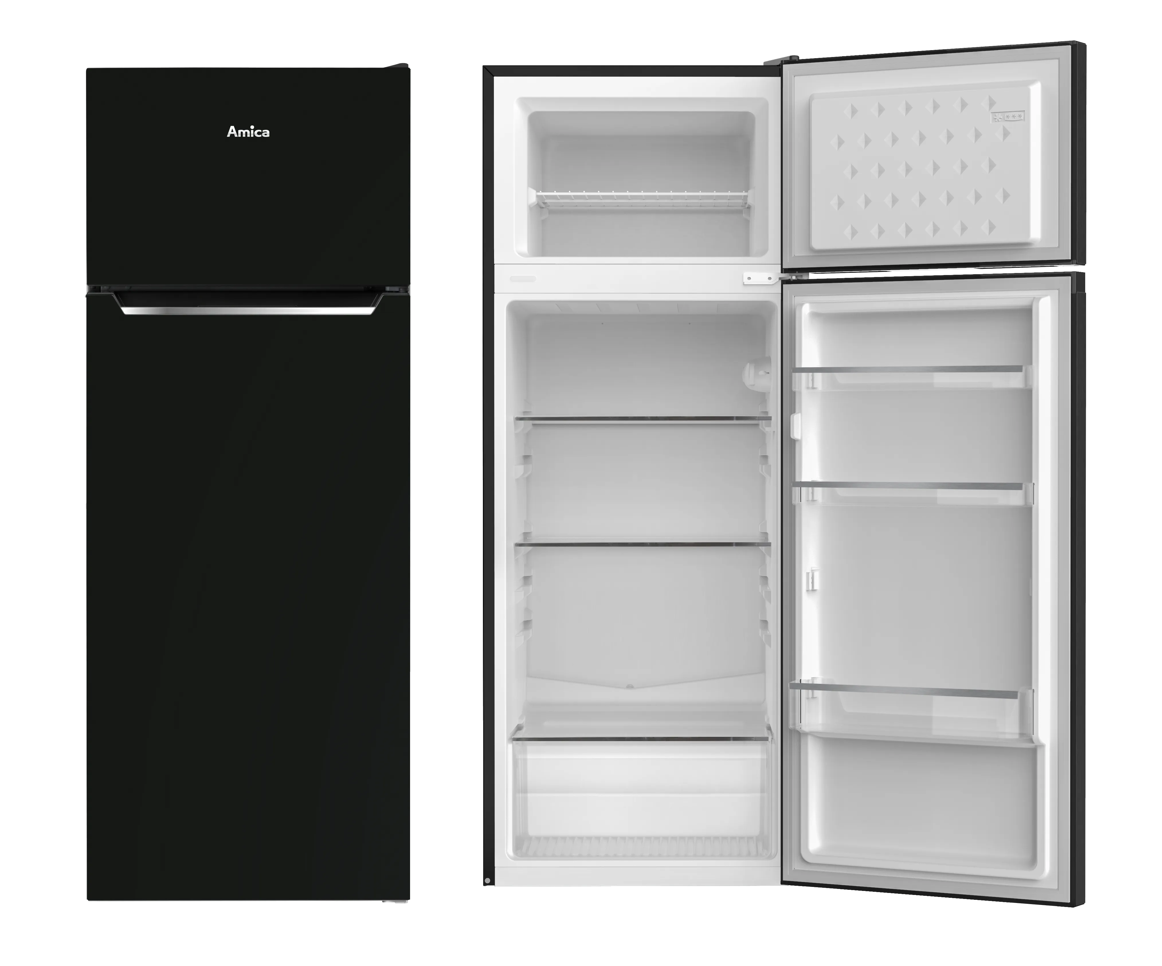 Stand-Kühl-Gefrierkombination DT 374 160 SW, schwarz, 144 cm