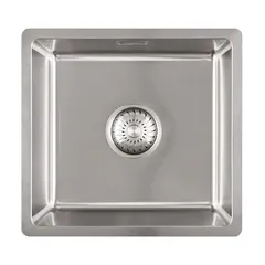 CARESSI CABL37R15 Spüle, ab 45er Schrank, Edelstahl massiv