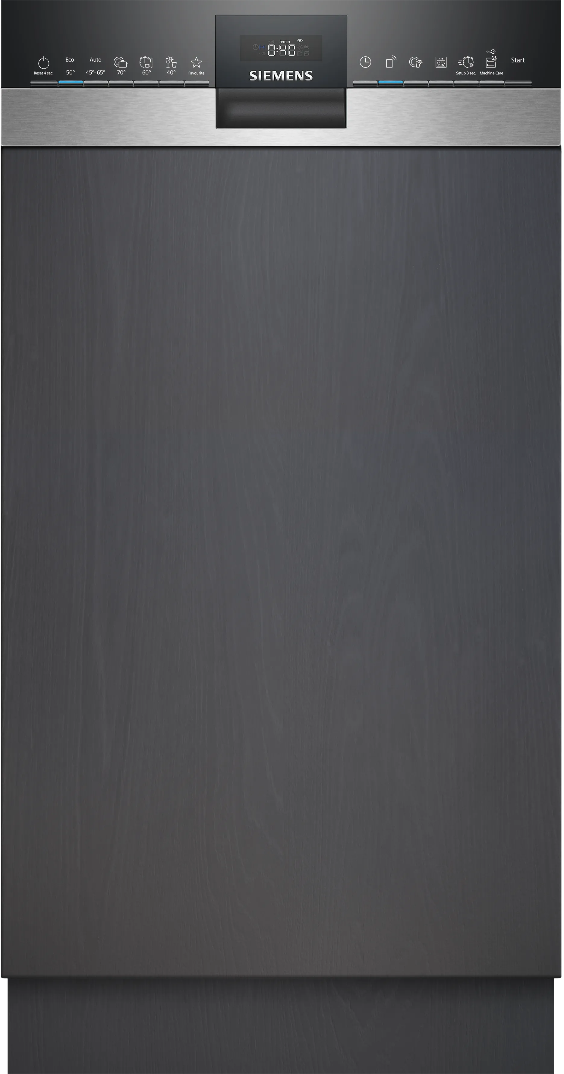  SR55ZS10ME, iQ500, Teilintegrierter Geschirrspüler, 45 cm, Gebürsteter Stahl