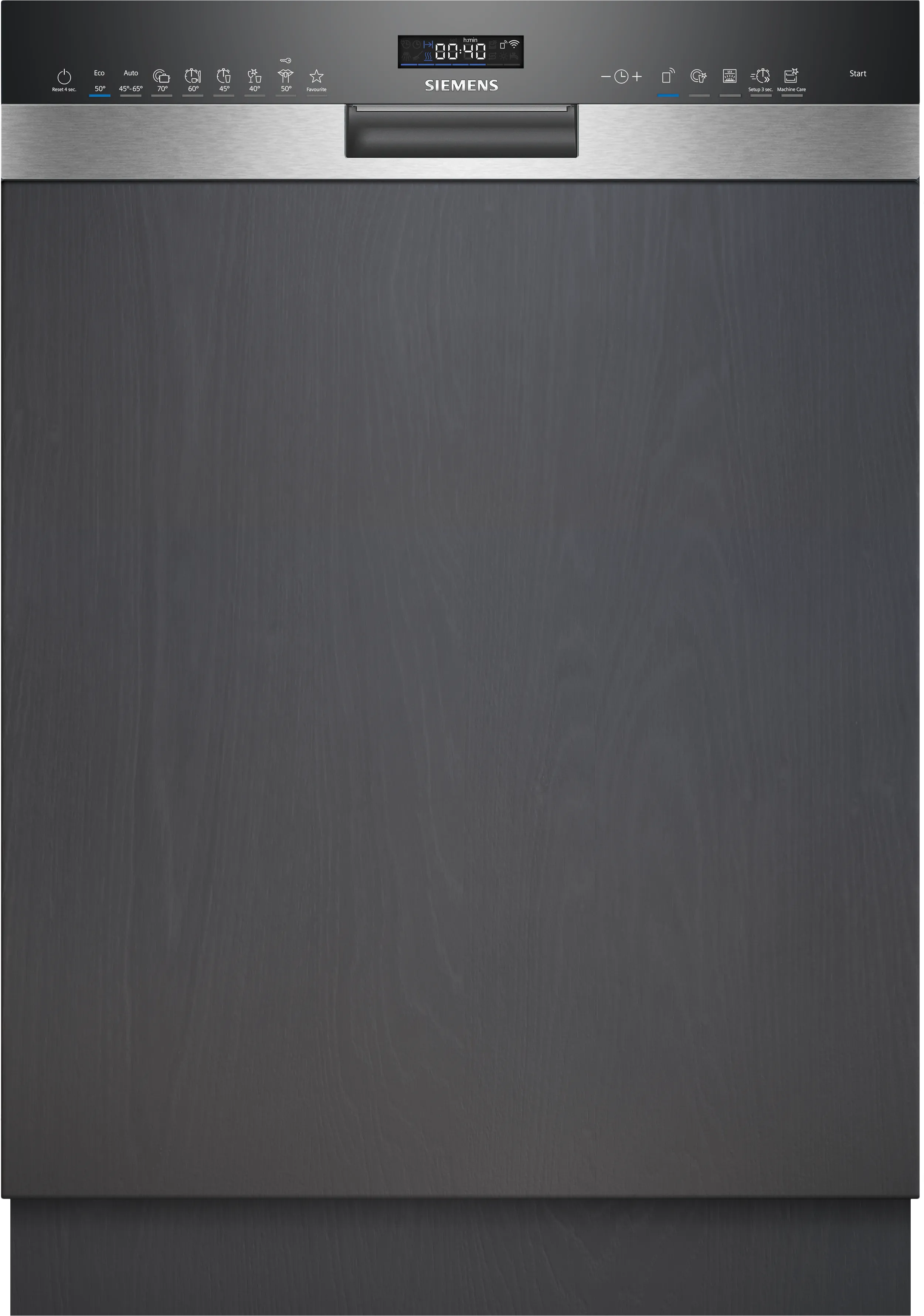  SN55ZS07CE, iQ500, Teilintegrierter Geschirrspüler, 60 cm, Gebürsteter Stahl