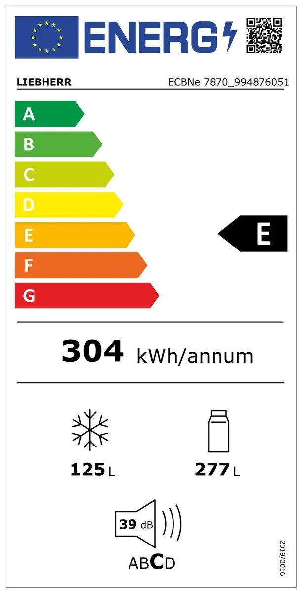 ECBNe 7870-20, Integrierbare Kühl-Gefrierkombination mit BioFresh und NoFrost ECBNe 7870-20, Integrierbare Kühl-Gefrierkombination mit BioFresh und NoFrost