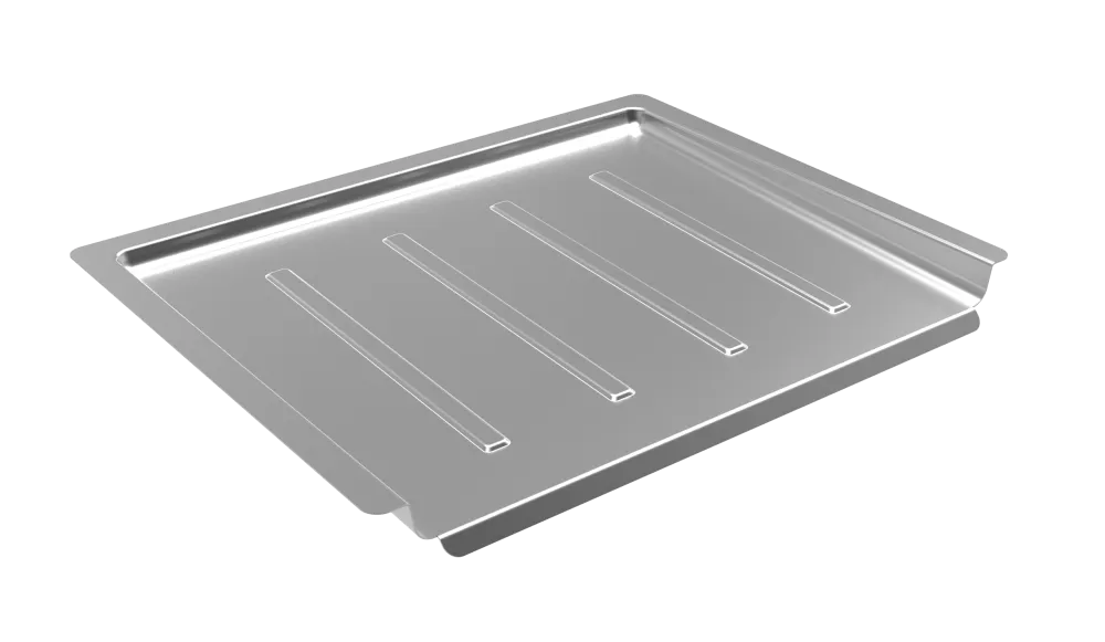 CARESSi Abtropffläche und Spülen Abdeckung, massiv Edelstahl