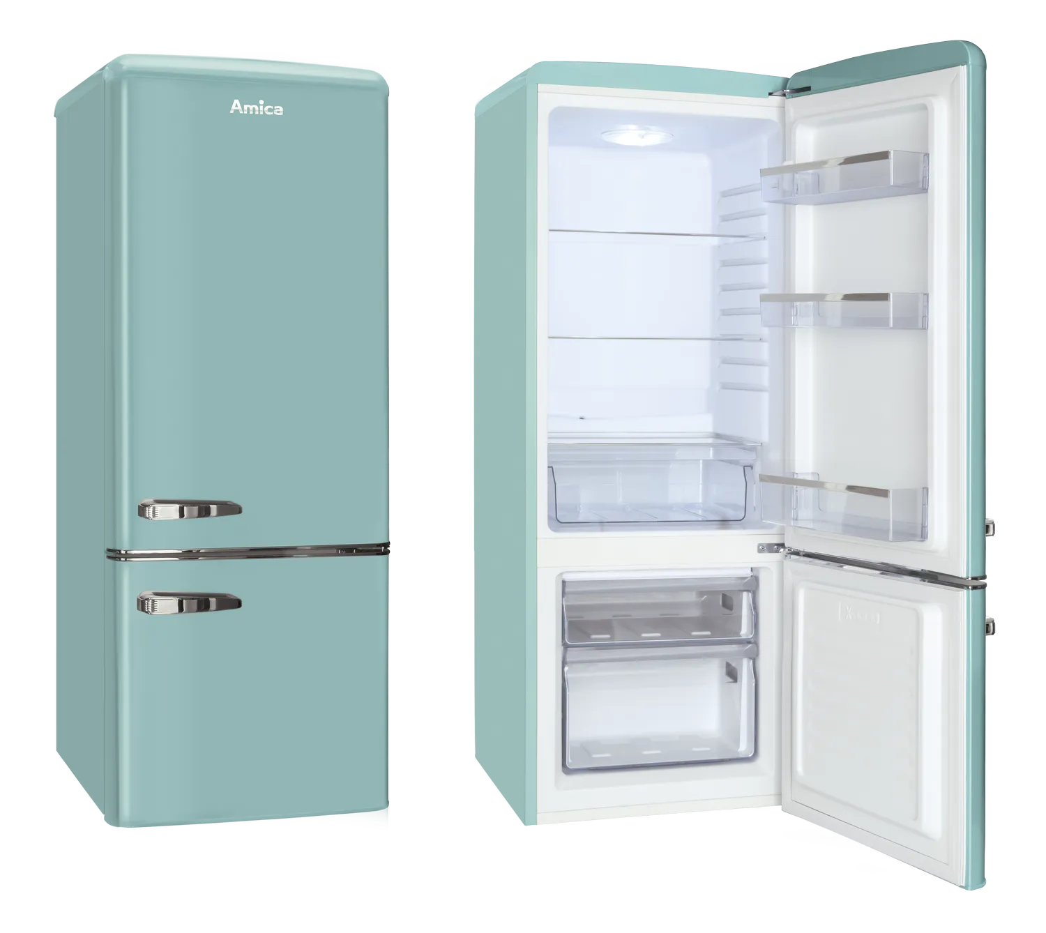Stand-Kühl-Gefrierkombination KGCR 384 150 T, Ice Blue, 145 cm Stand-Kühl-Gefrierkombination KGCR 384 150 T, Ice Blue, 145 cm