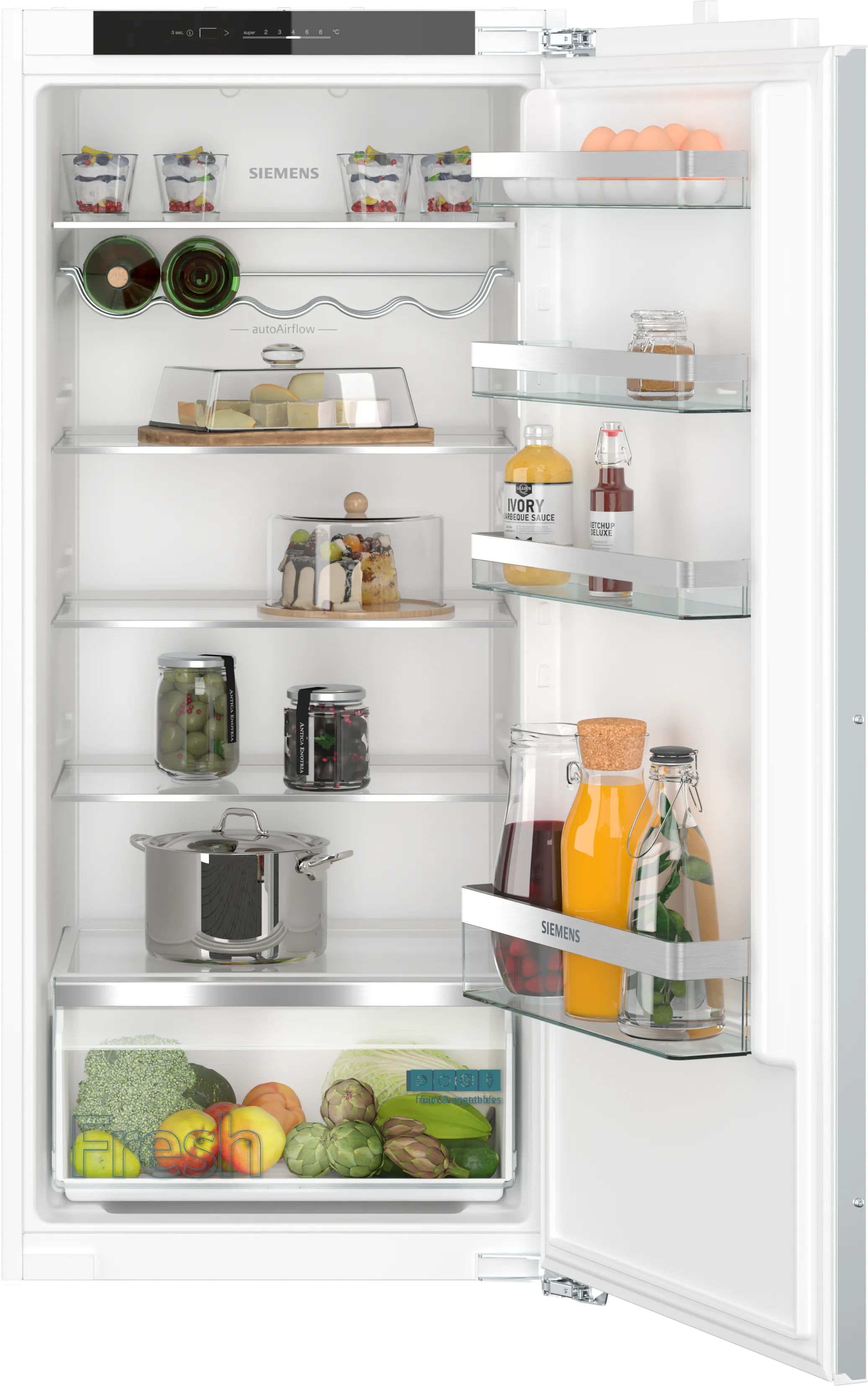  KI41RVFE0, iQ300, Einbau-Kühlschrank, 122.5 x 56 cm, Flachscharnier