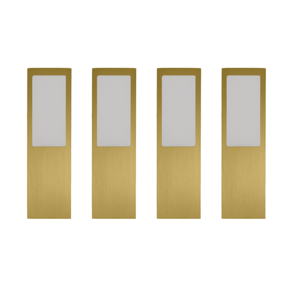 CARESSI Orion Multi Tone, Einbauleuchten-Set, 4 Spots, gold