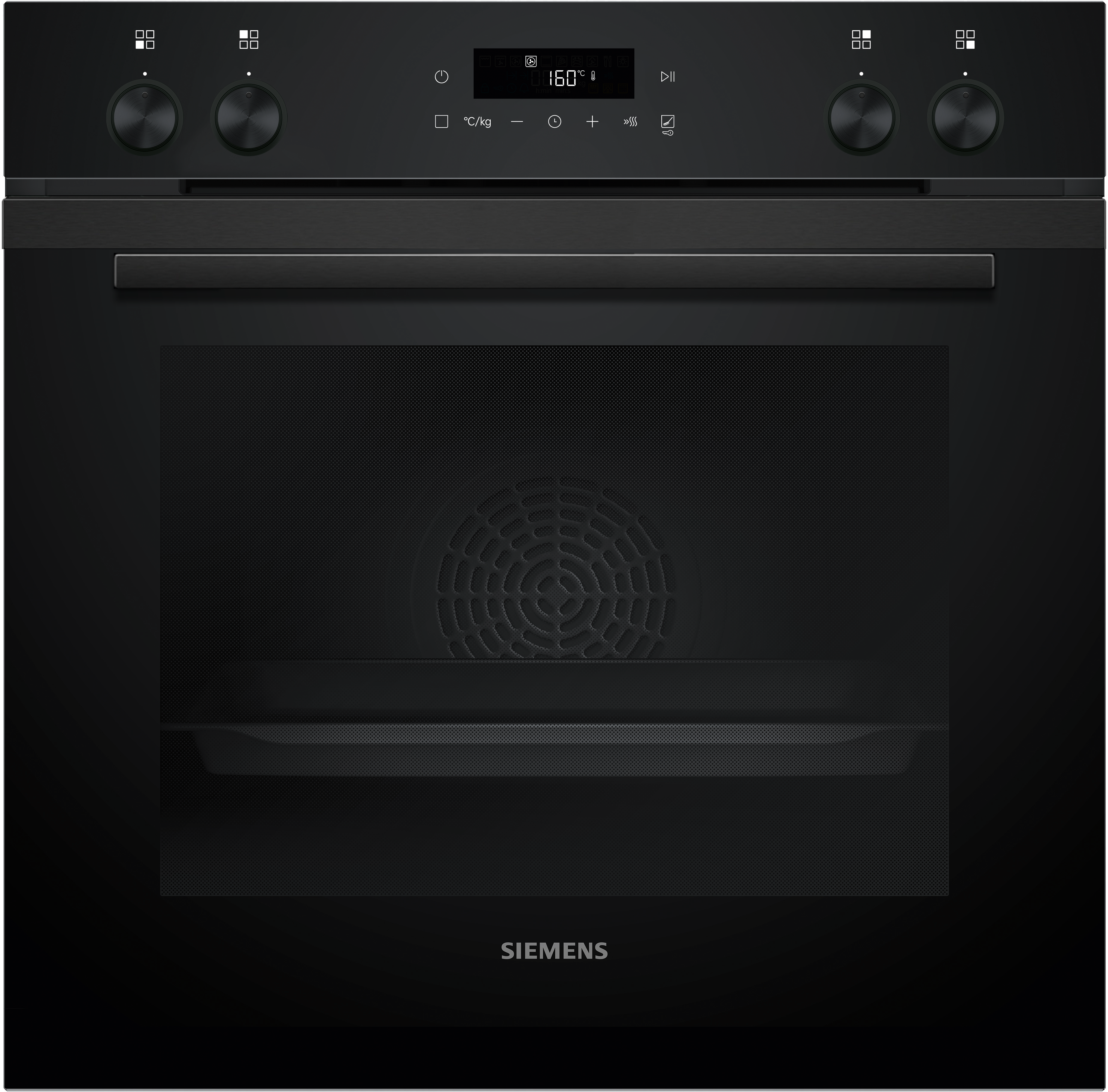  HE271ABB3, iQ300,  Einbau-Herd,  60 x 60 cm,  Deep black inox